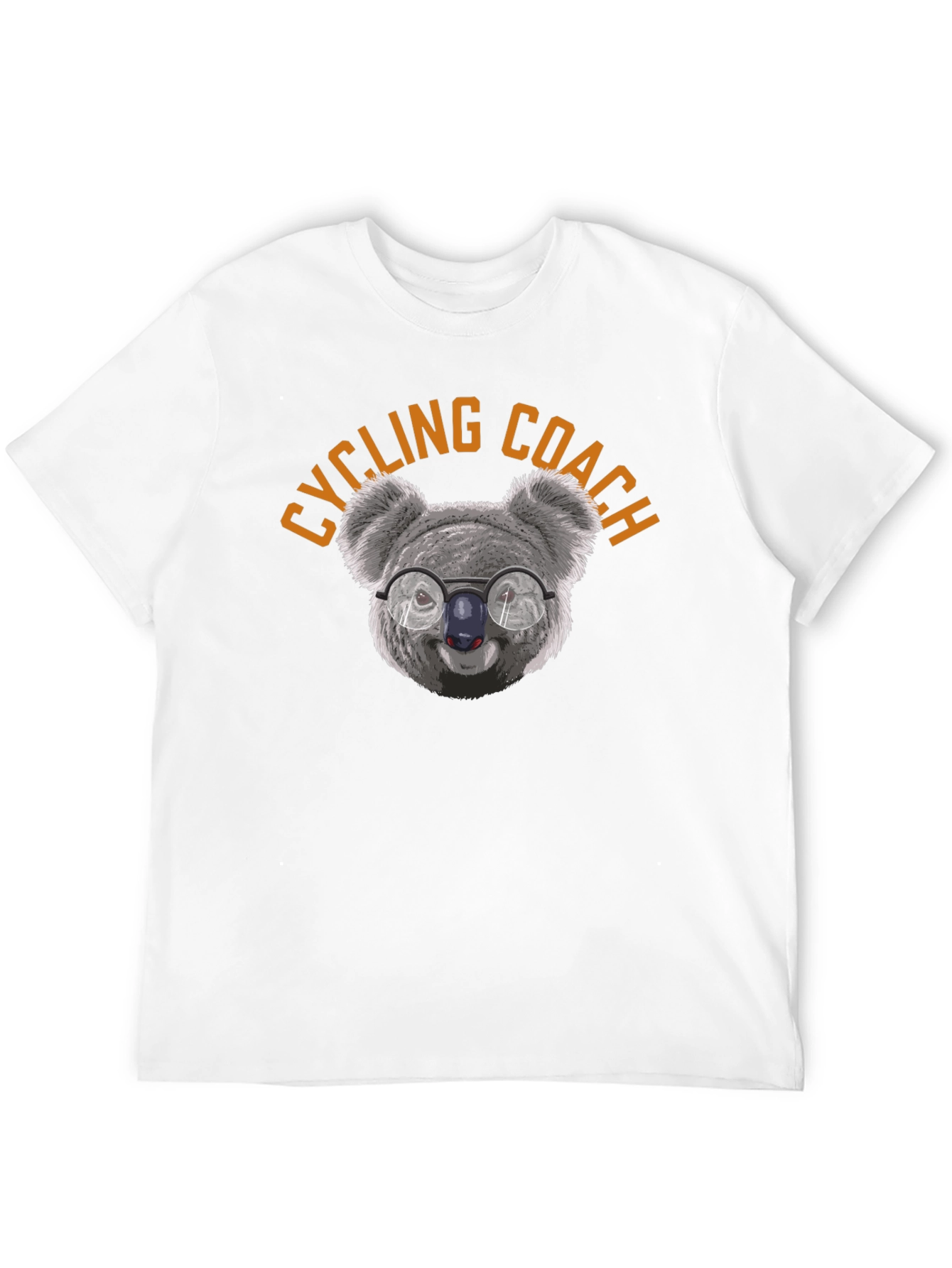 Cycling Coach Koala Bear Graphic Tee - Black