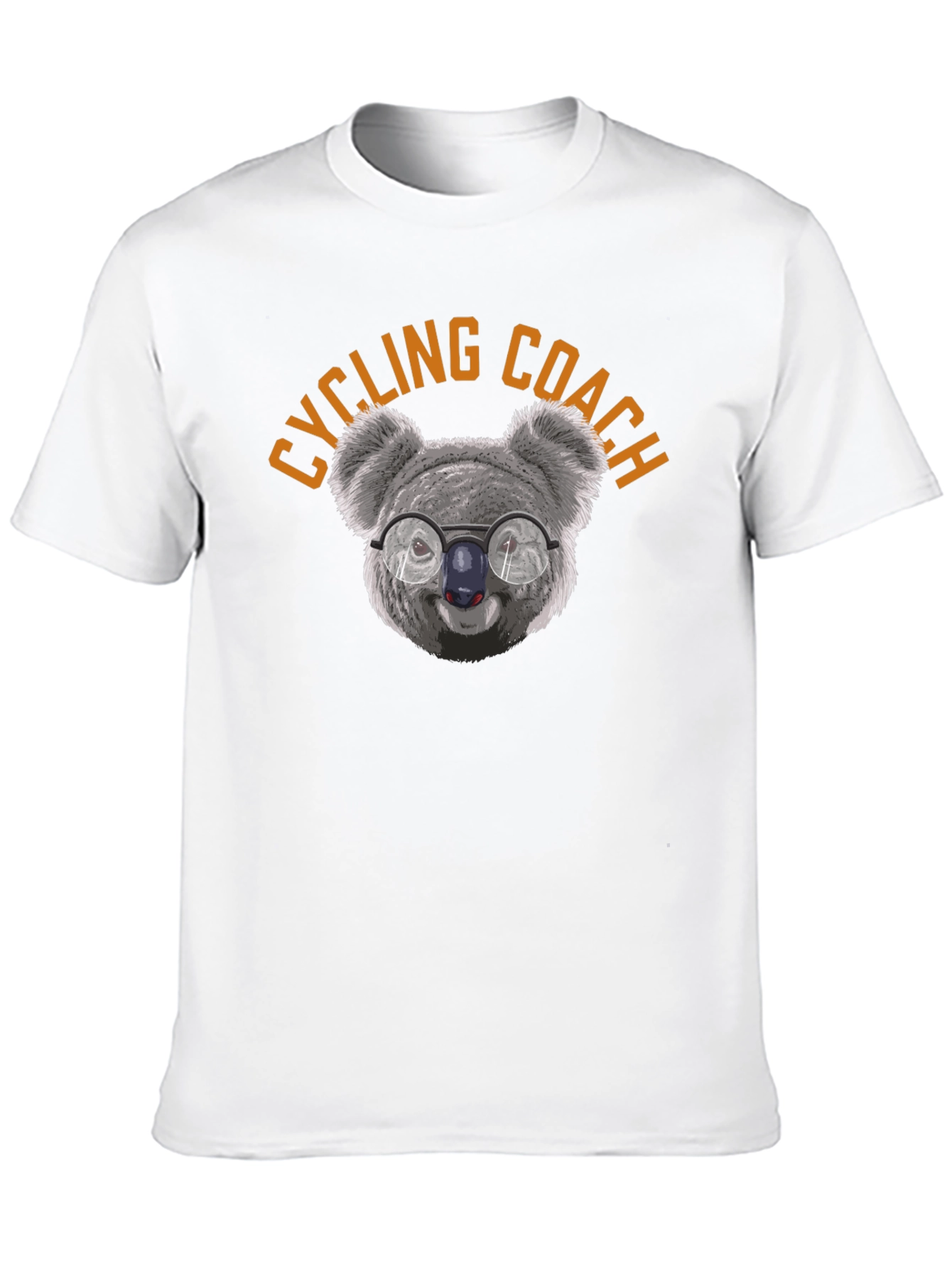 Cycling Coach Koala Bear Graphic Tee - Black