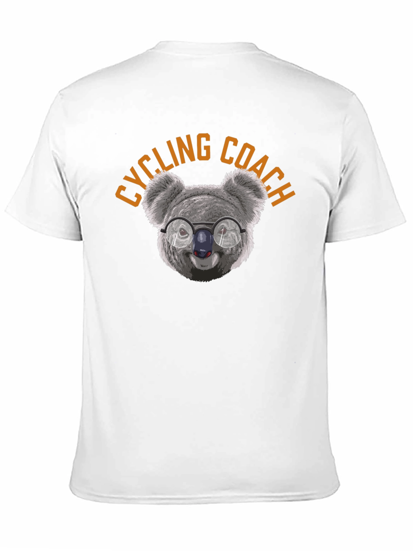Cycling Coach Koala Bear Graphic Tee - Black