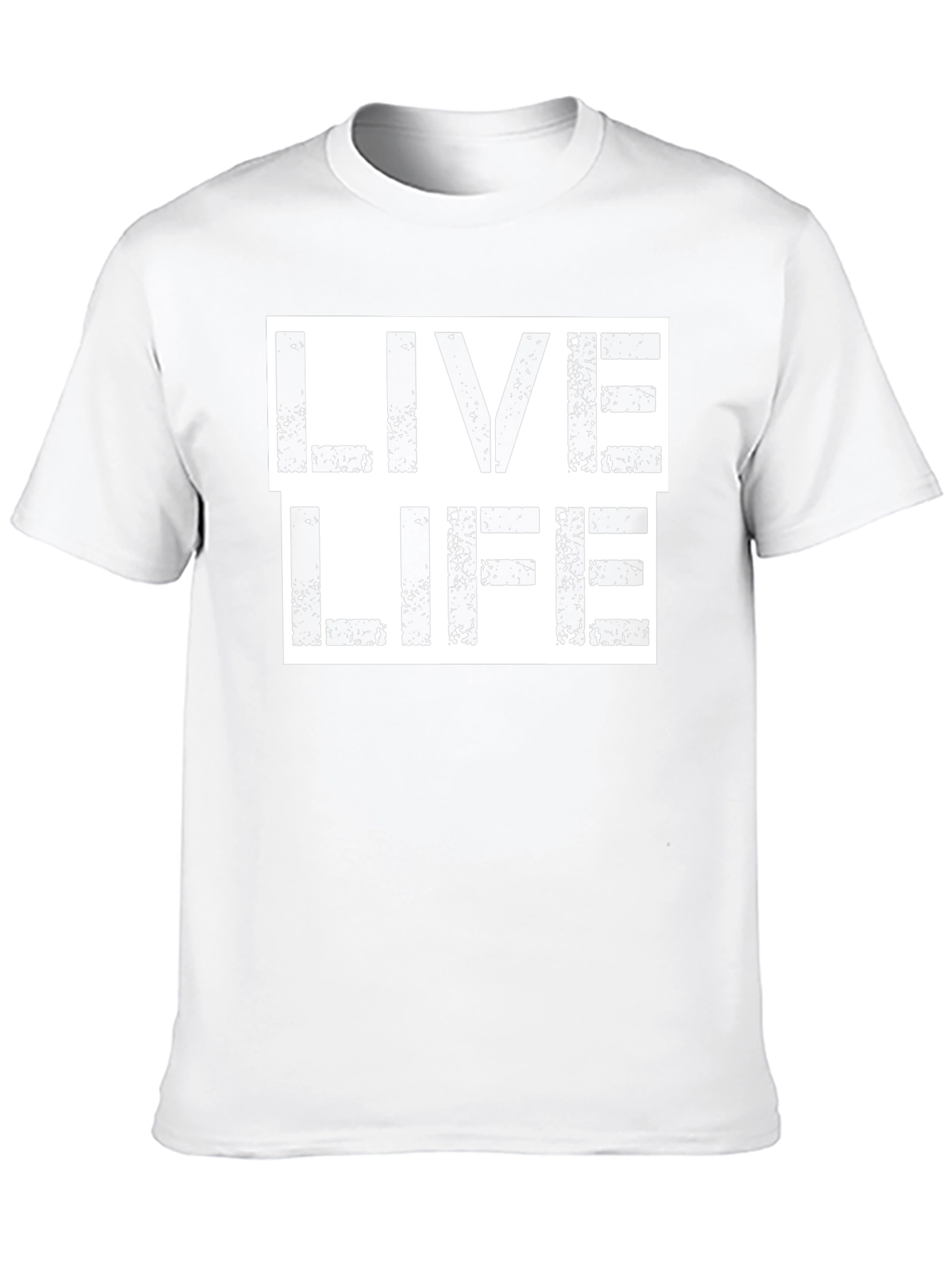Live Life Graphic Print Black T-Shirt