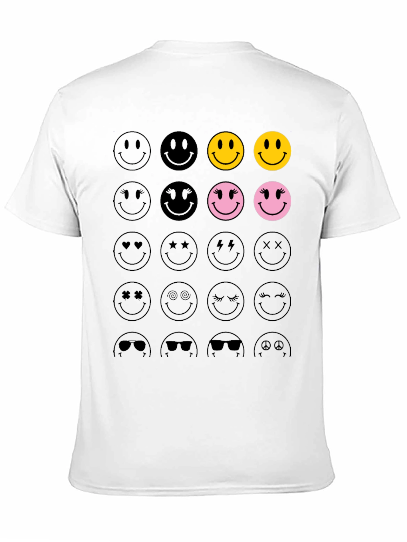 Smiley Face Graphic Tee - Trendy & Fun