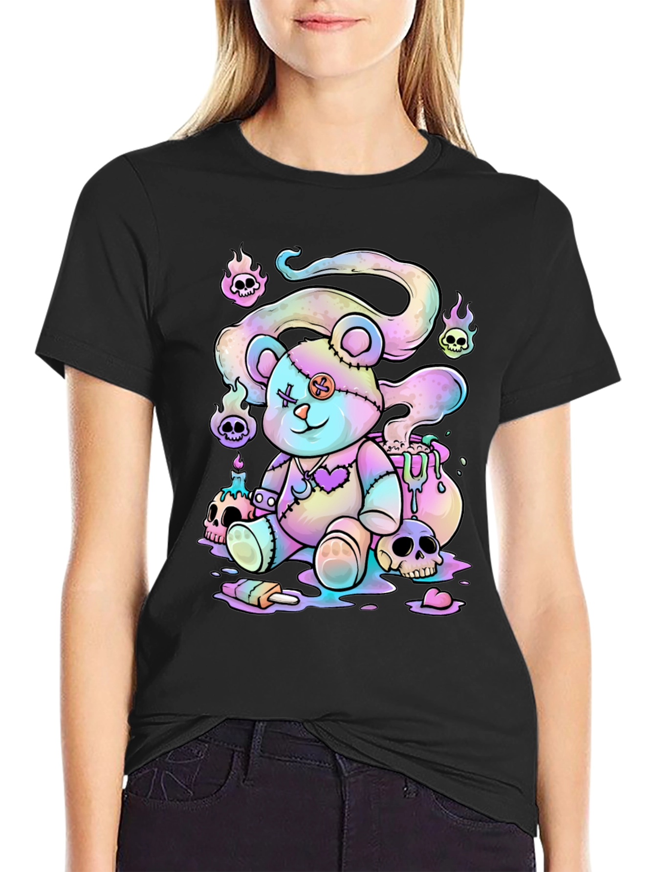 Gothic Teddy Bear T-Shirt
