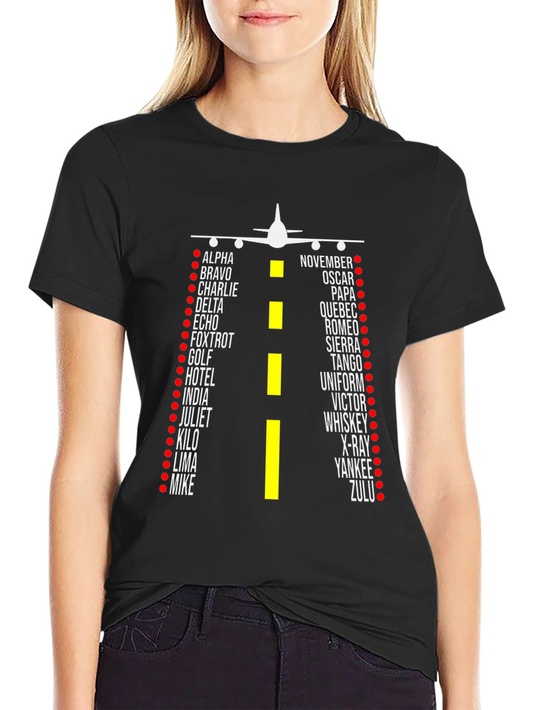 Aviation Alphabet T-Shirt - Pilot Design