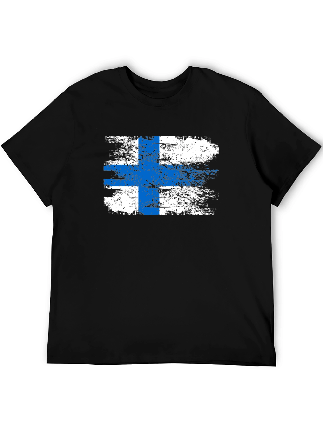 Finnish Flag Grunge T-Shirt