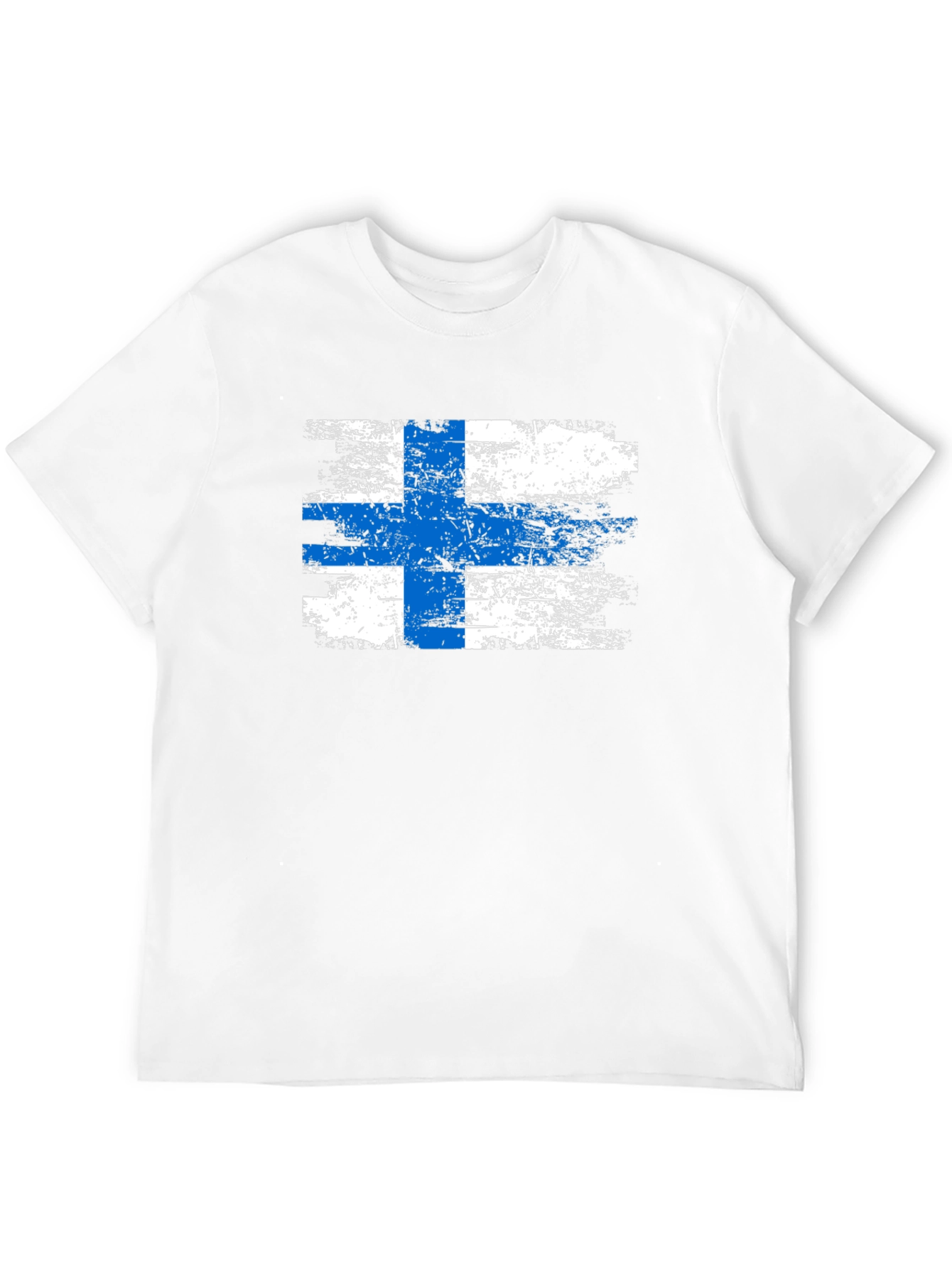 Finnish Flag Grunge T-Shirt