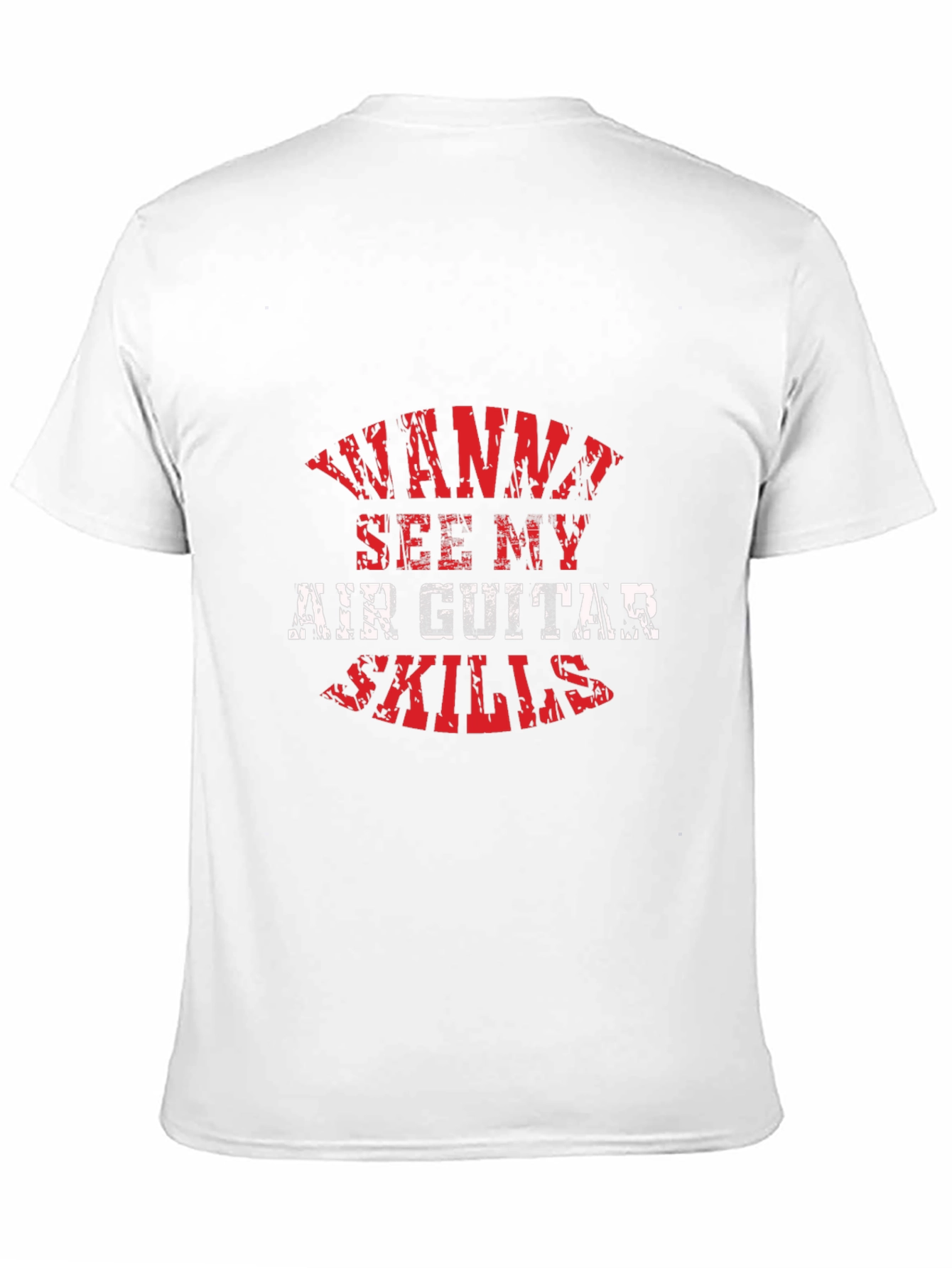Wanna See My Air Guitar Skills Black Graphic T-Shirt