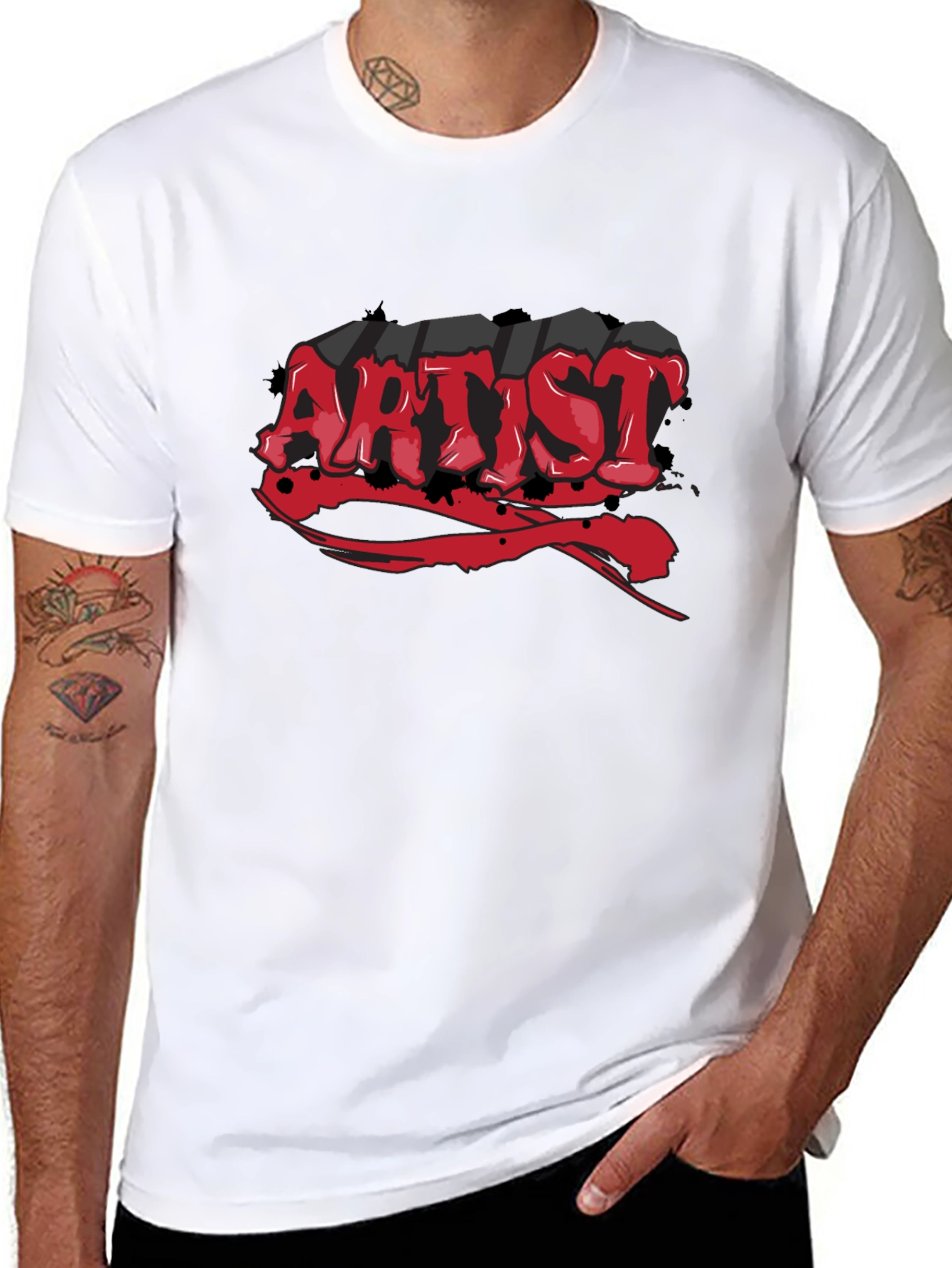 Artist Graphic T-Shirt - Black