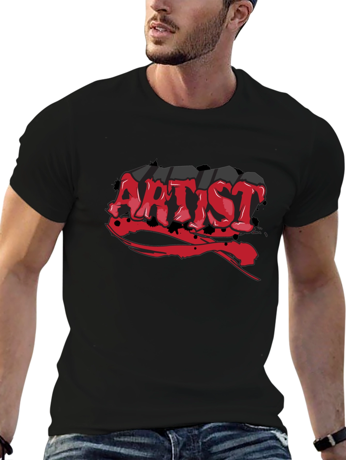 Artist Graphic T-Shirt - Black
