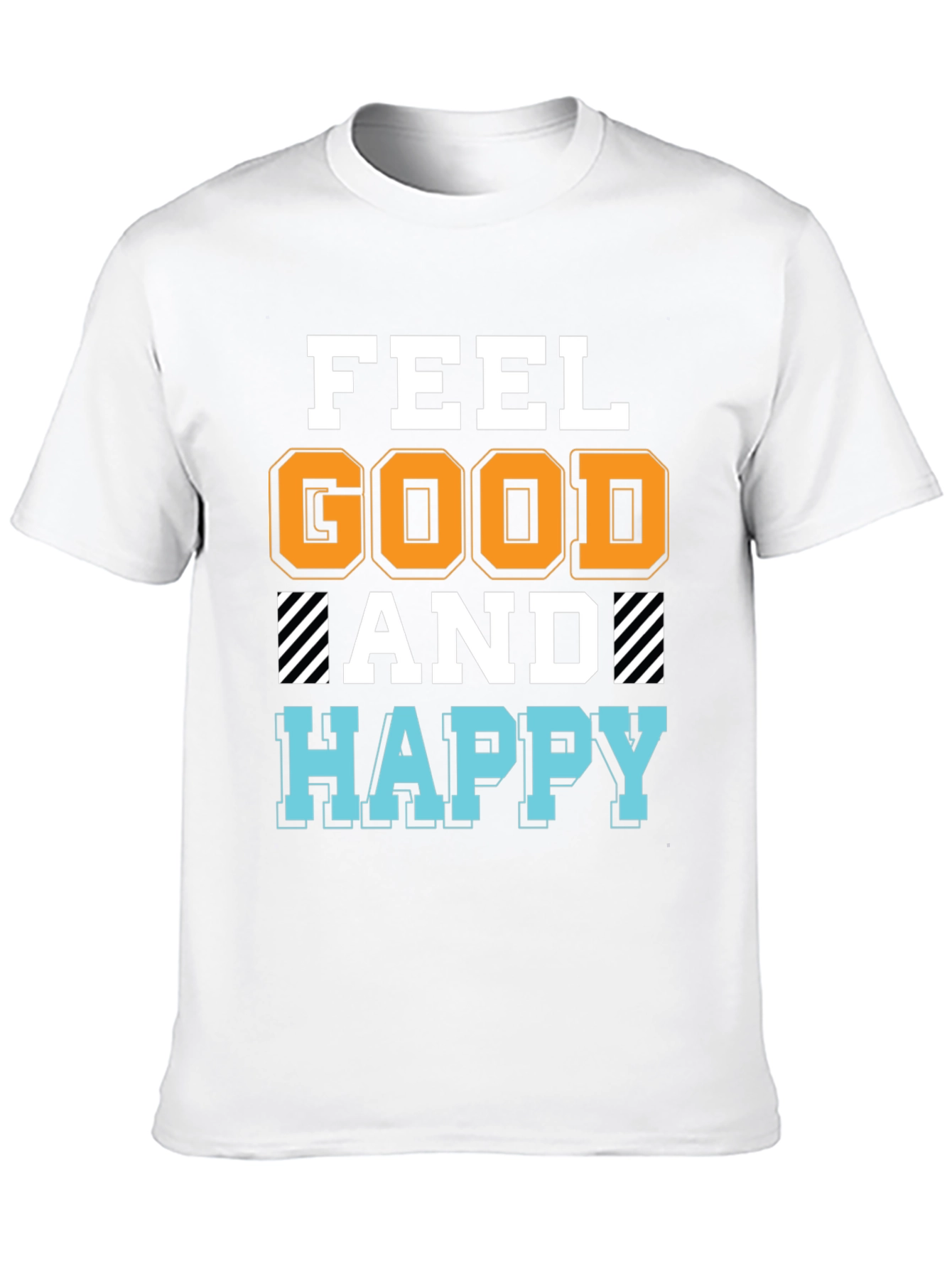 Feel Good Happy T-Shirt - Black