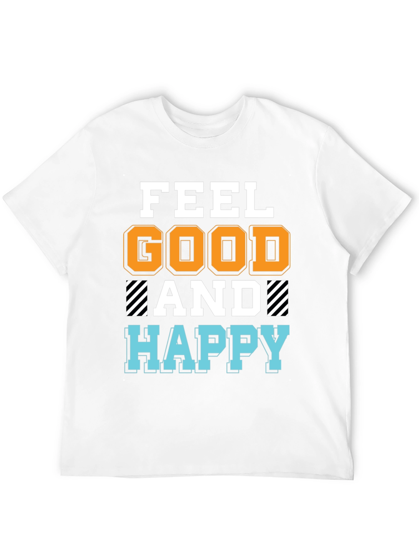 Feel Good Happy T-Shirt - Black