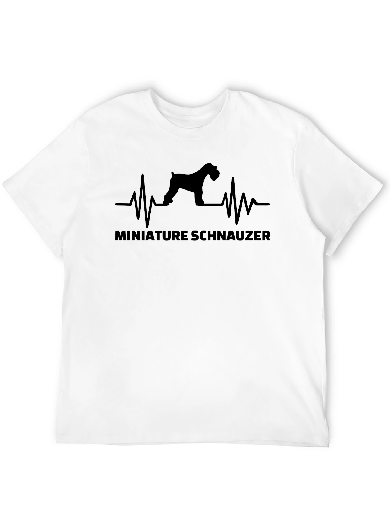 Miniature Schnauzer Heartbeat Graphic Tee