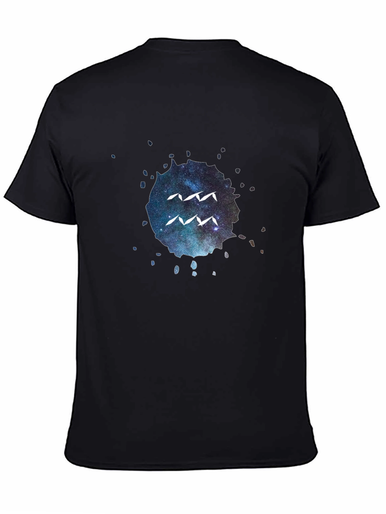 Aquarius Zodiac Black T-Shirt