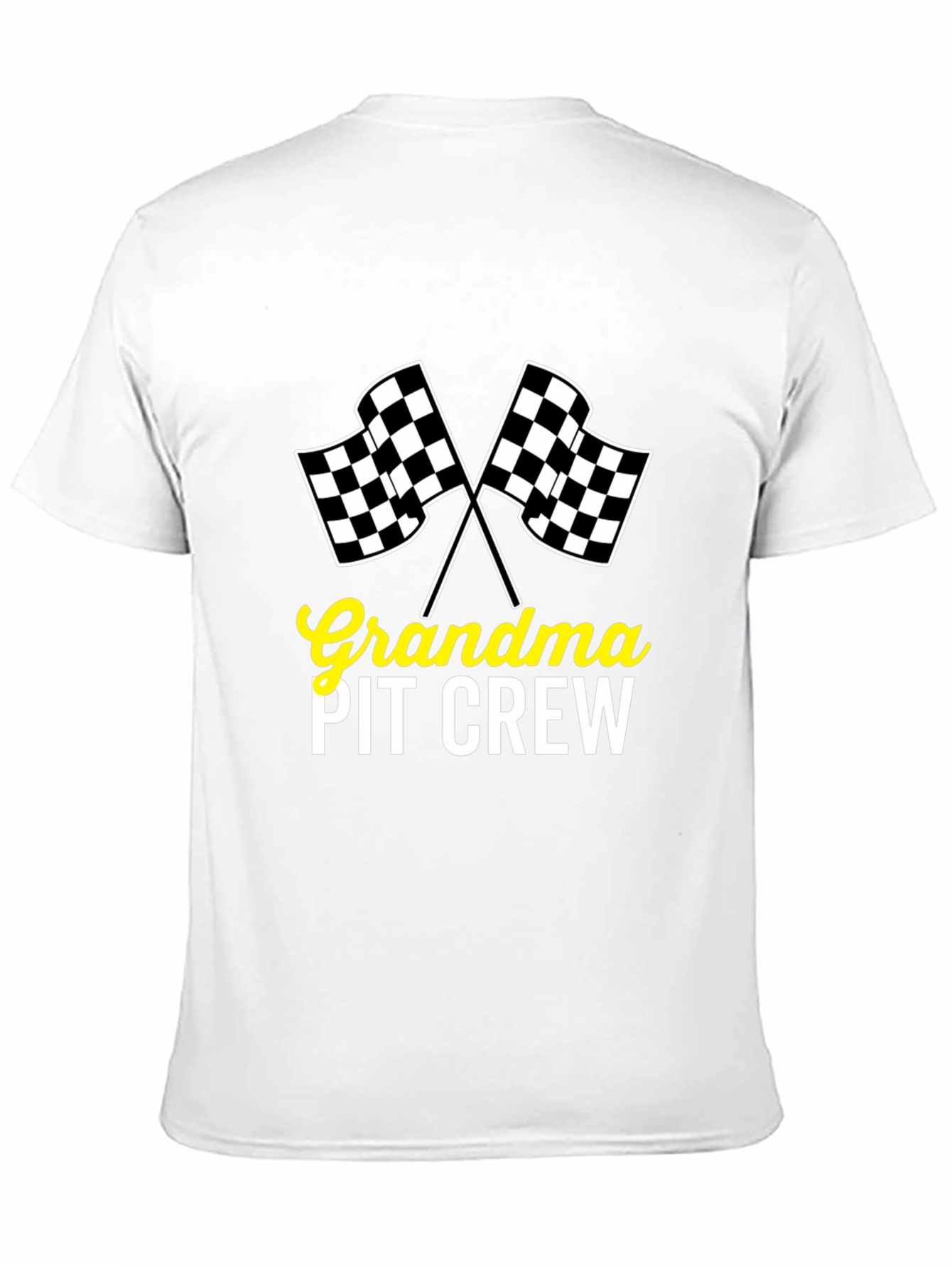 Grandma Pit Crew Racing Flags T-Shirt