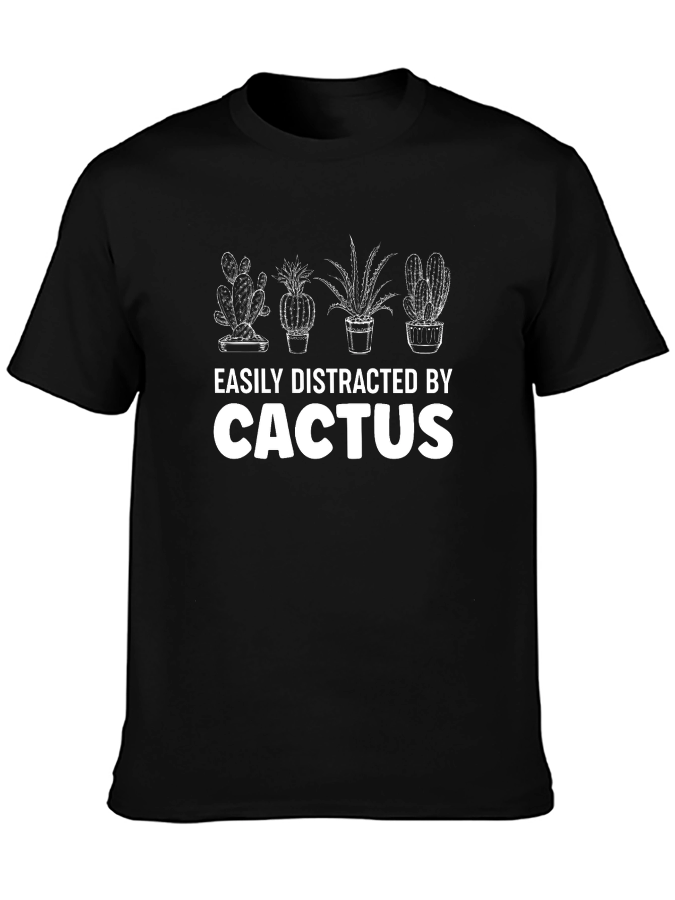 Easily Distracted By Cactus T-Shirt