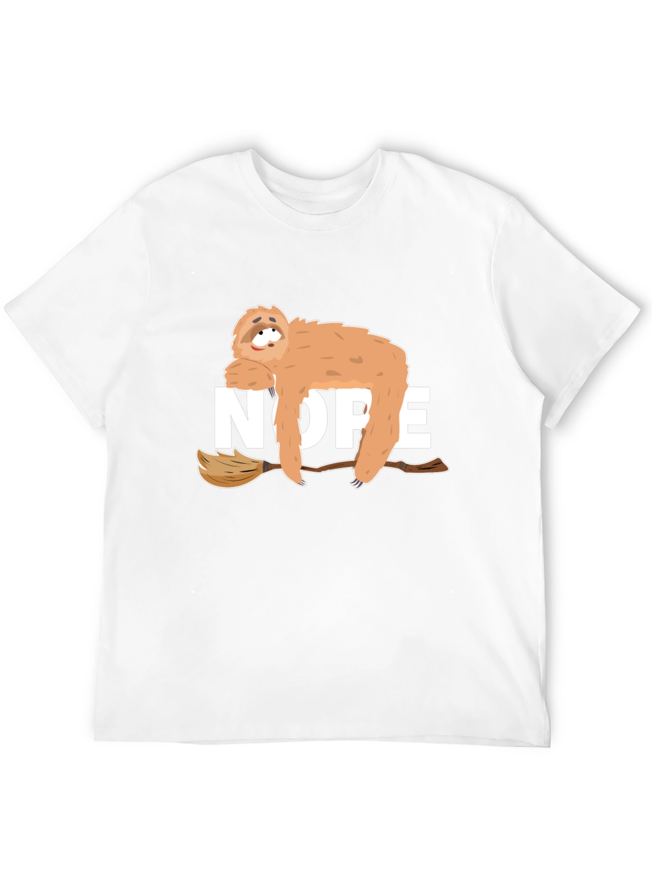Nope Sloth Graphic Tee - Relaxed Style
