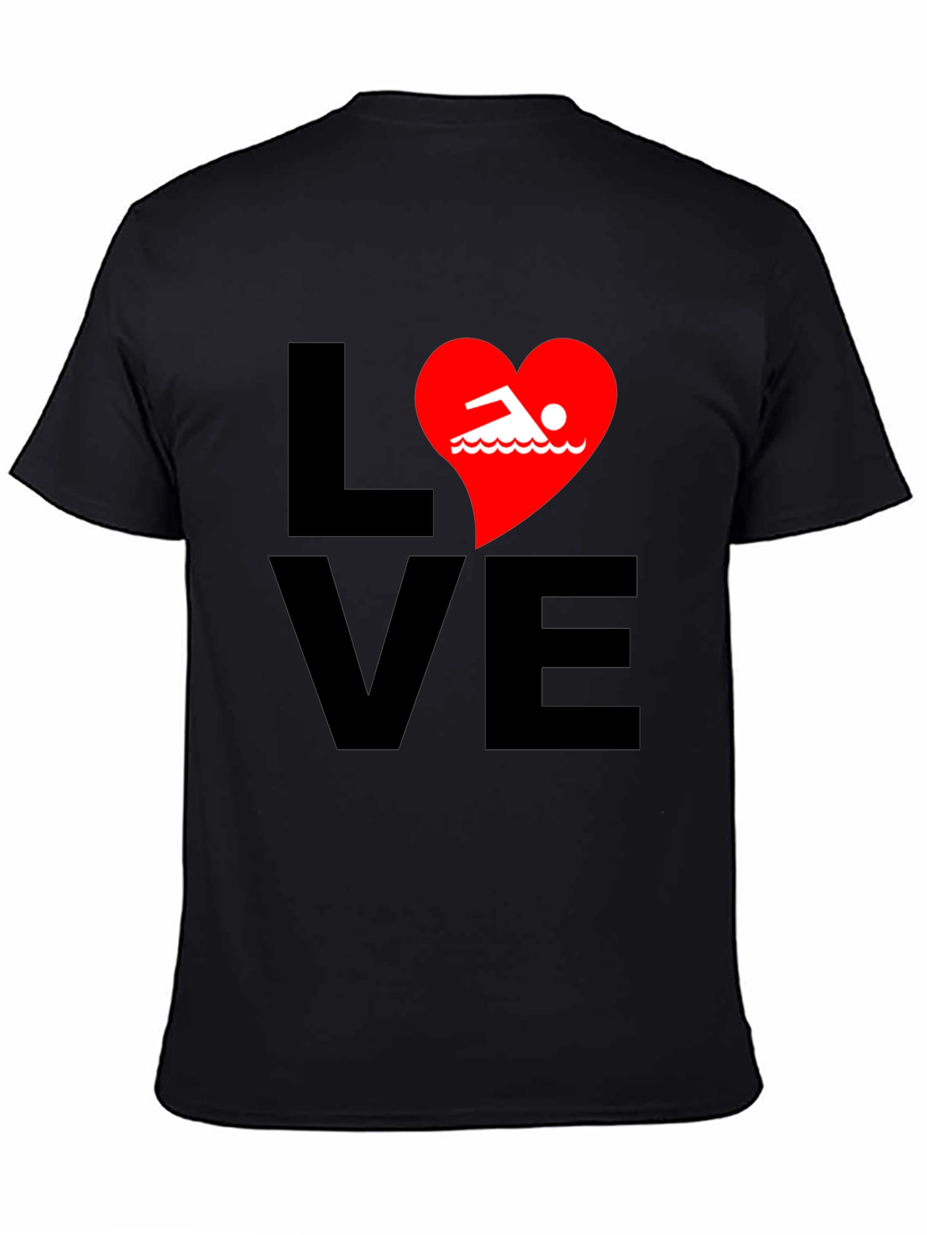 Love Swimming T-Shirt - Swimmer Heart Tee