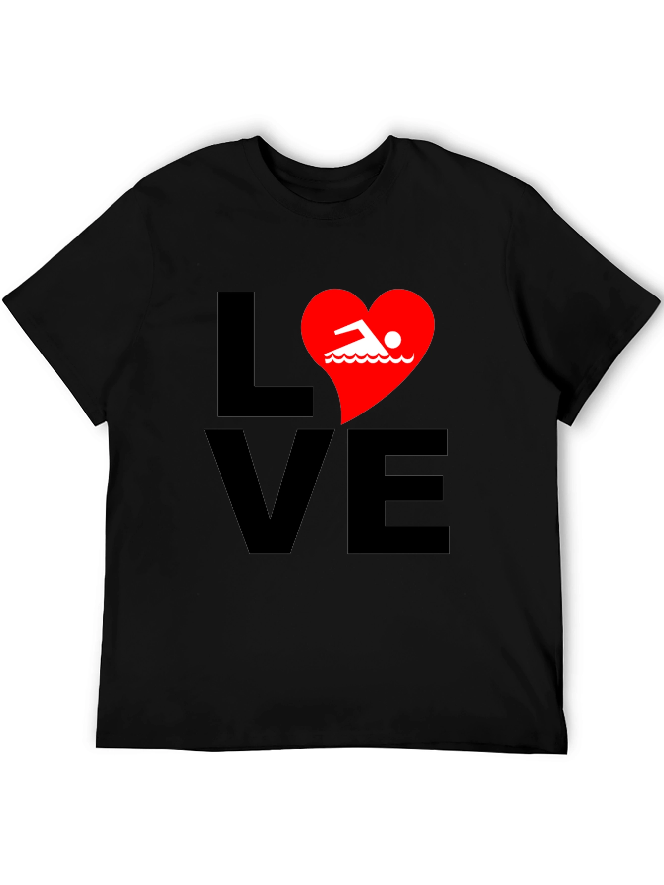 Love Swimming T-Shirt - Swimmer Heart Tee