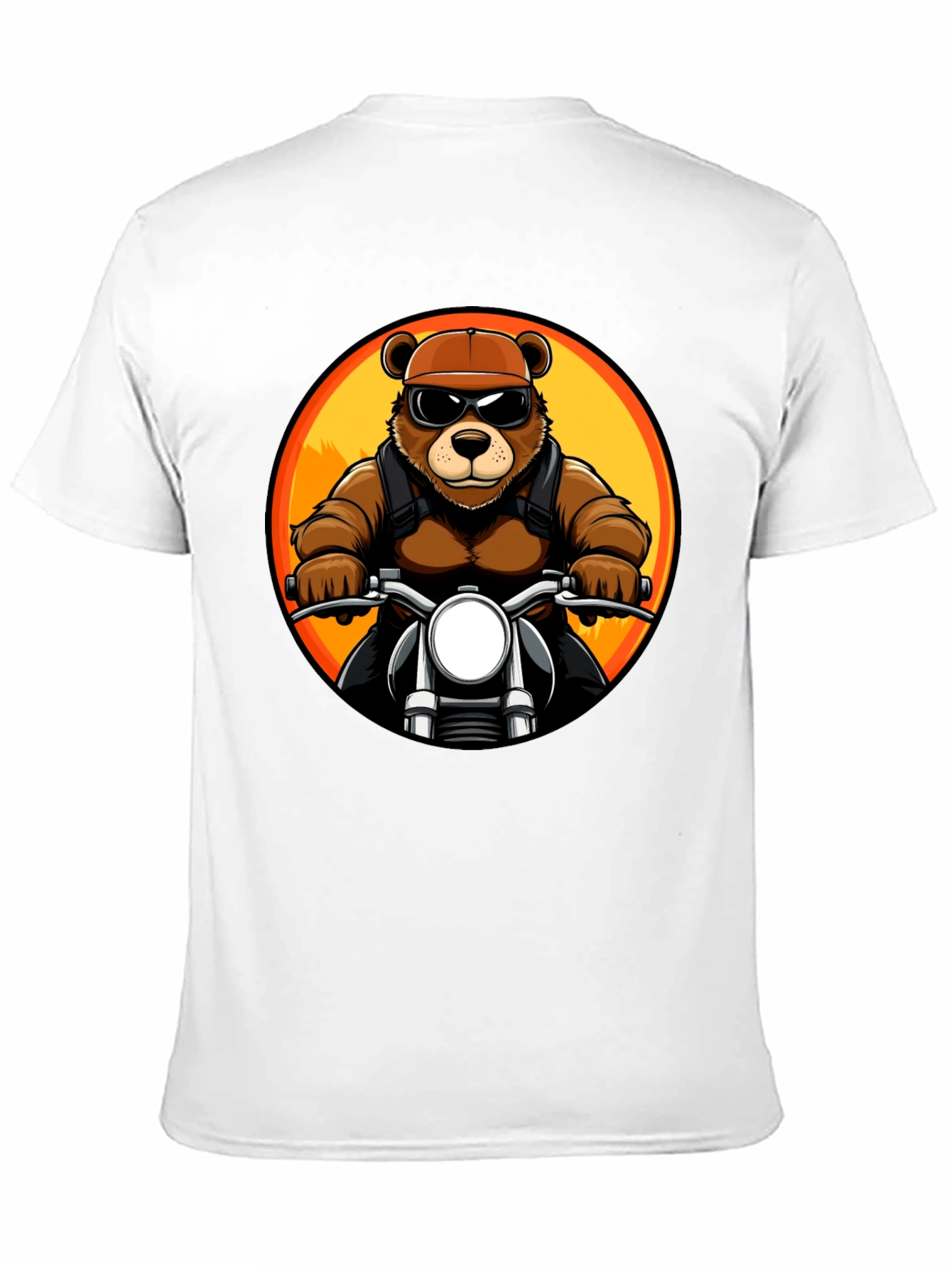 Cool Bear Biker T-Shirt - Black