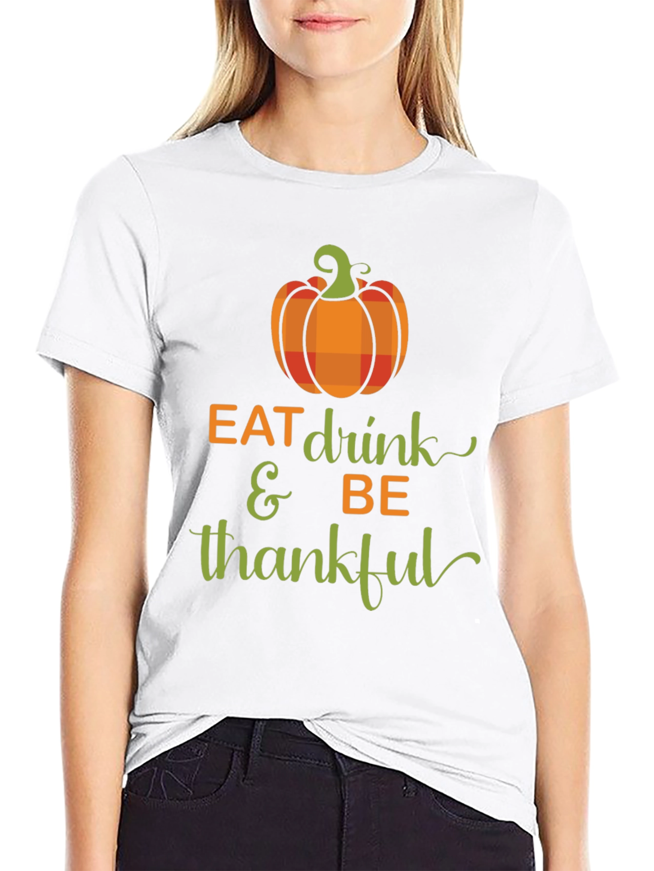 Eat Drink & Be Thankful Thanksgiving T-Shirt