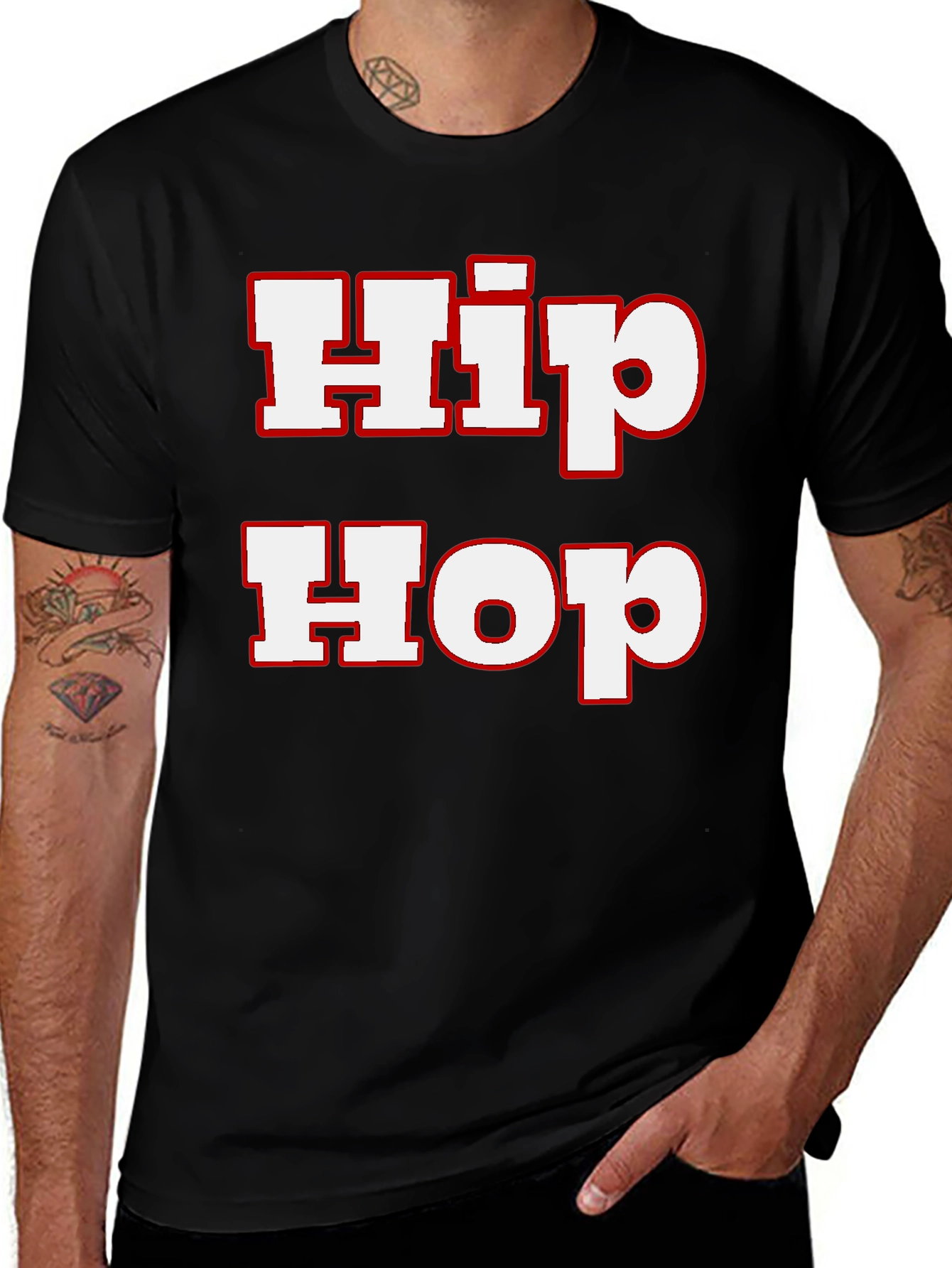 Hip Hop Graphic Tee - Bold Streetwear Style