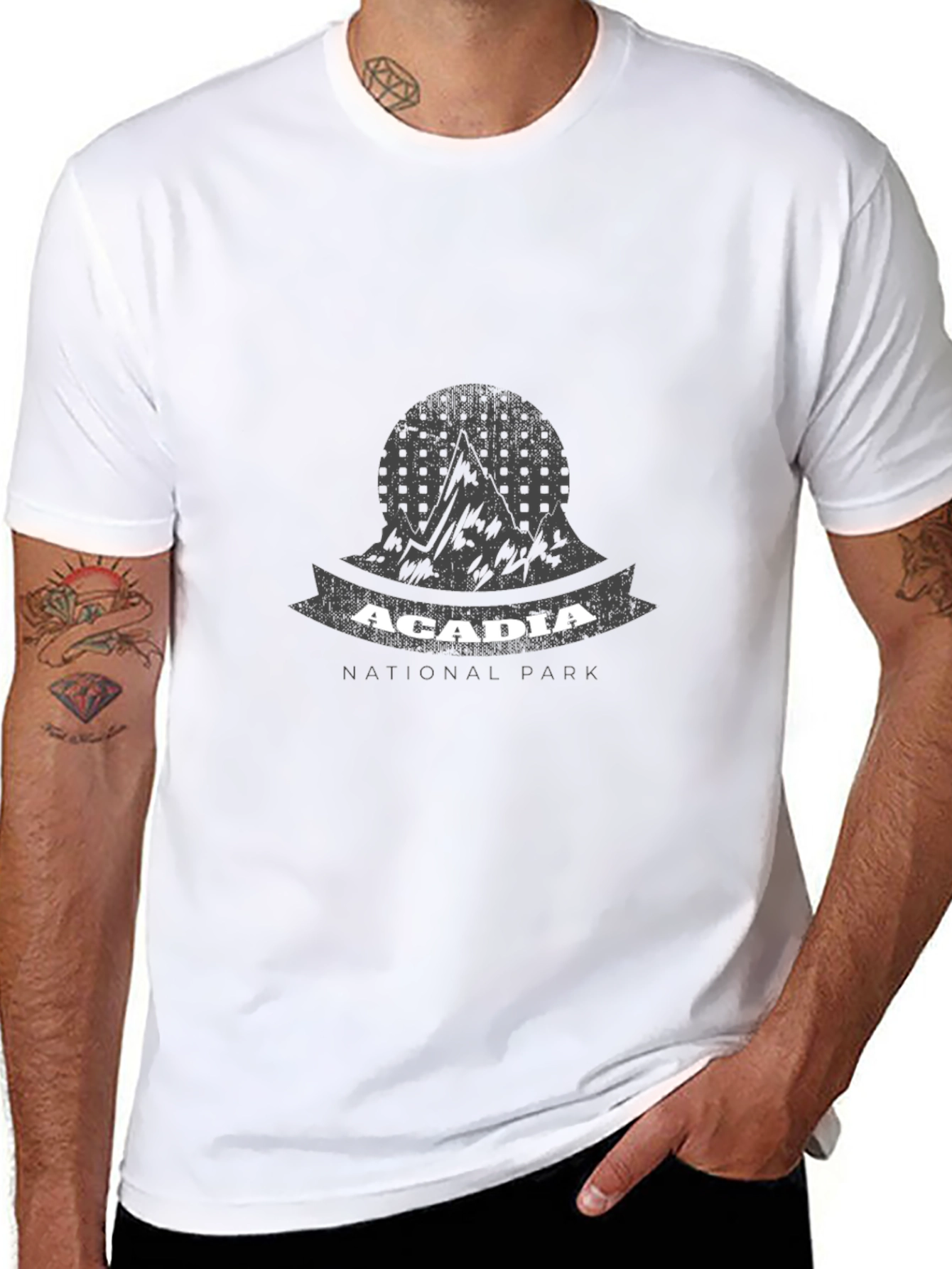 Acadia National Park Black T-Shirt
