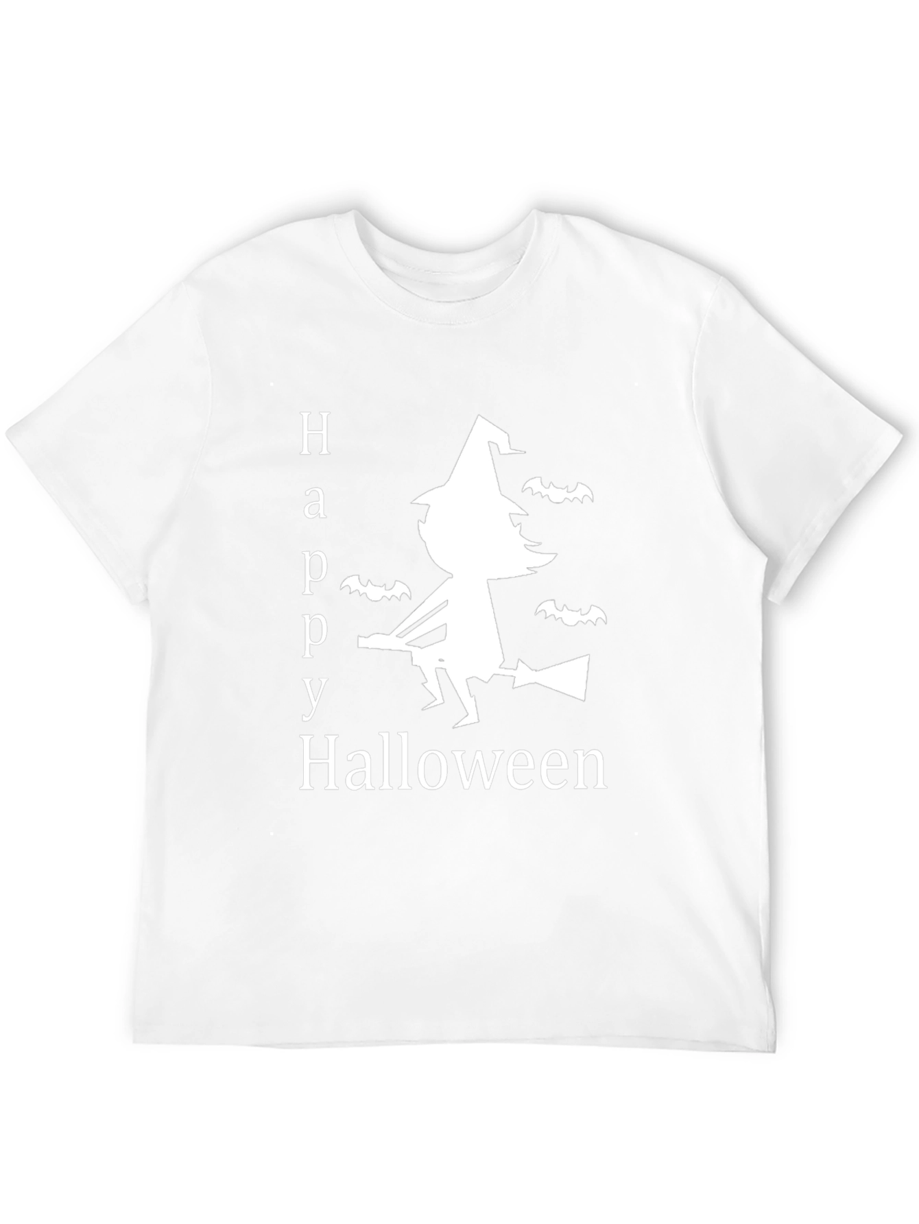 Happy Halloween T-Shirt Witch & Bats