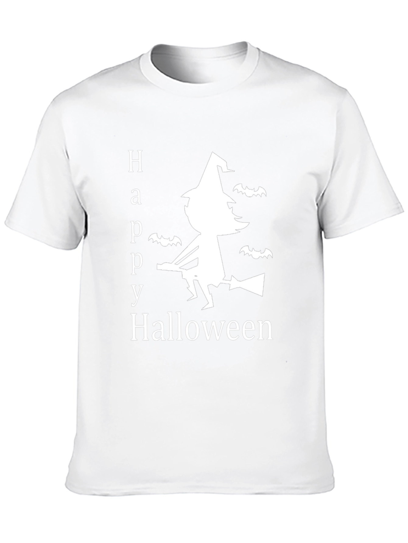 Happy Halloween T-Shirt Witch & Bats