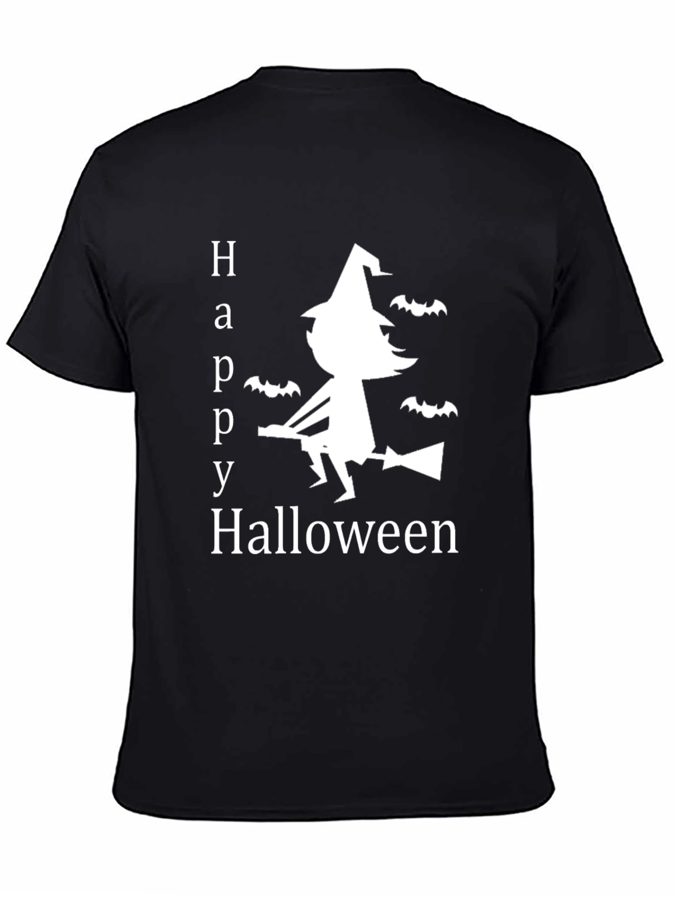Happy Halloween T-Shirt Witch & Bats