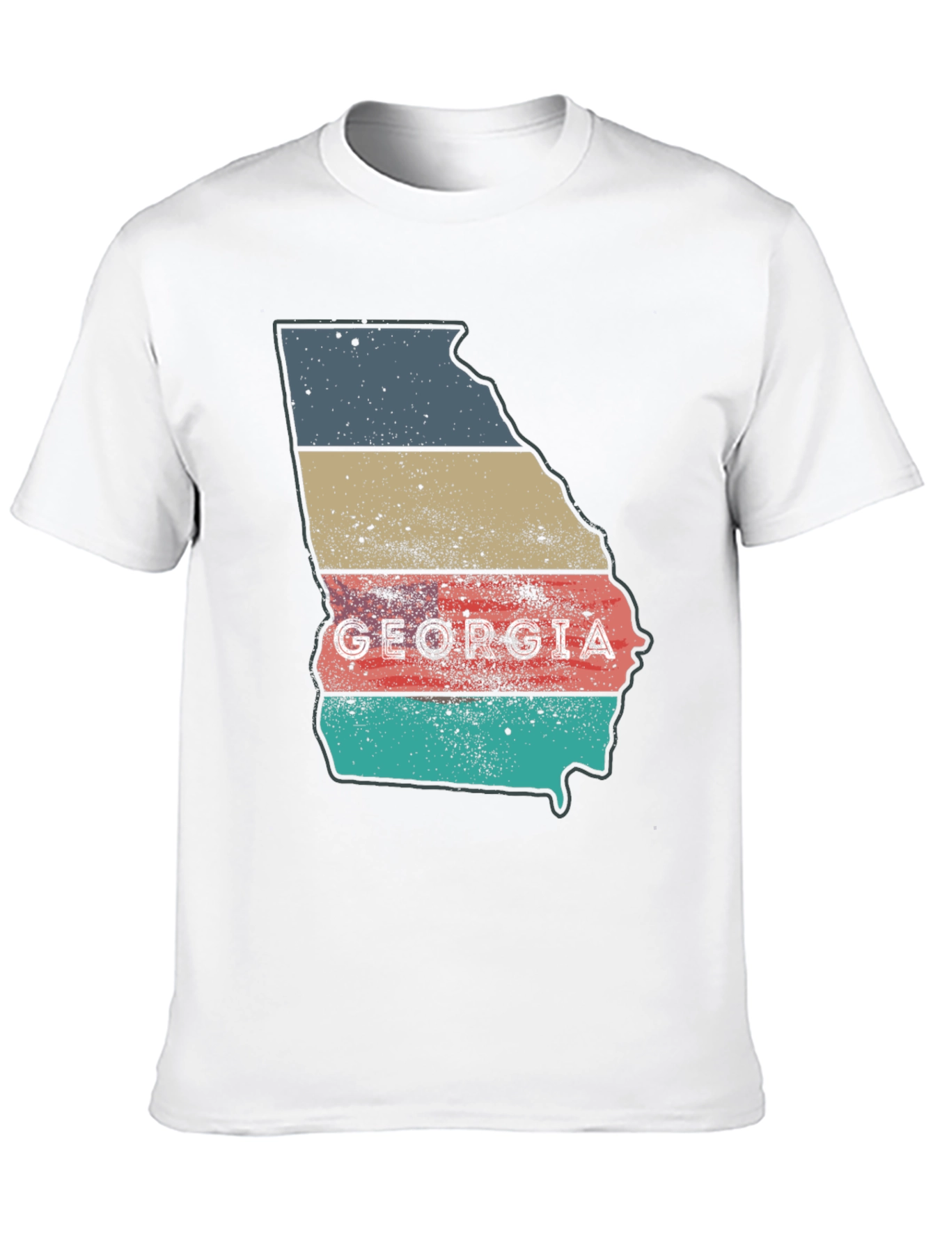 Georgia State Retro Style Mens T-Shirt