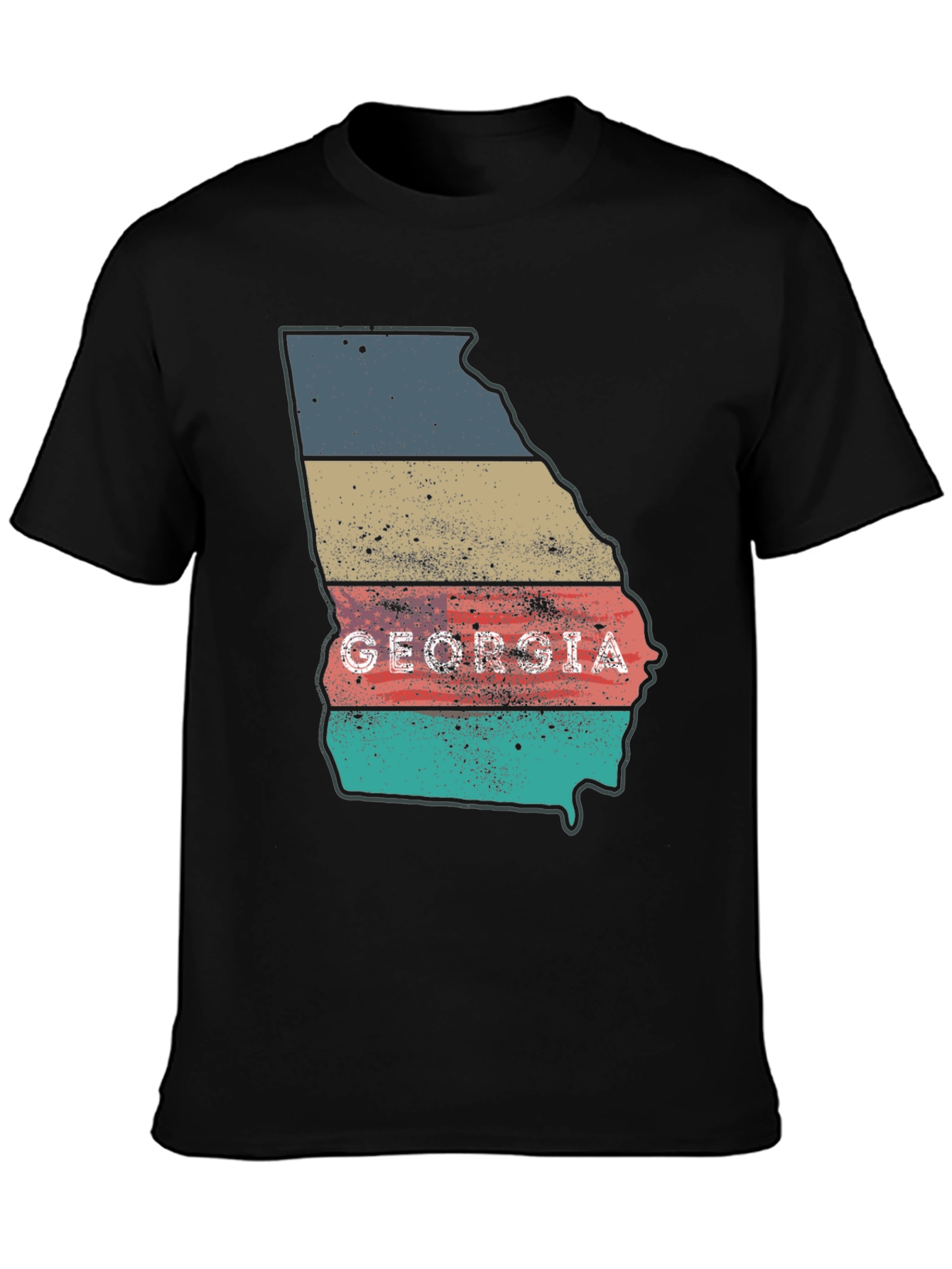 Georgia State Retro Style Mens T-Shirt