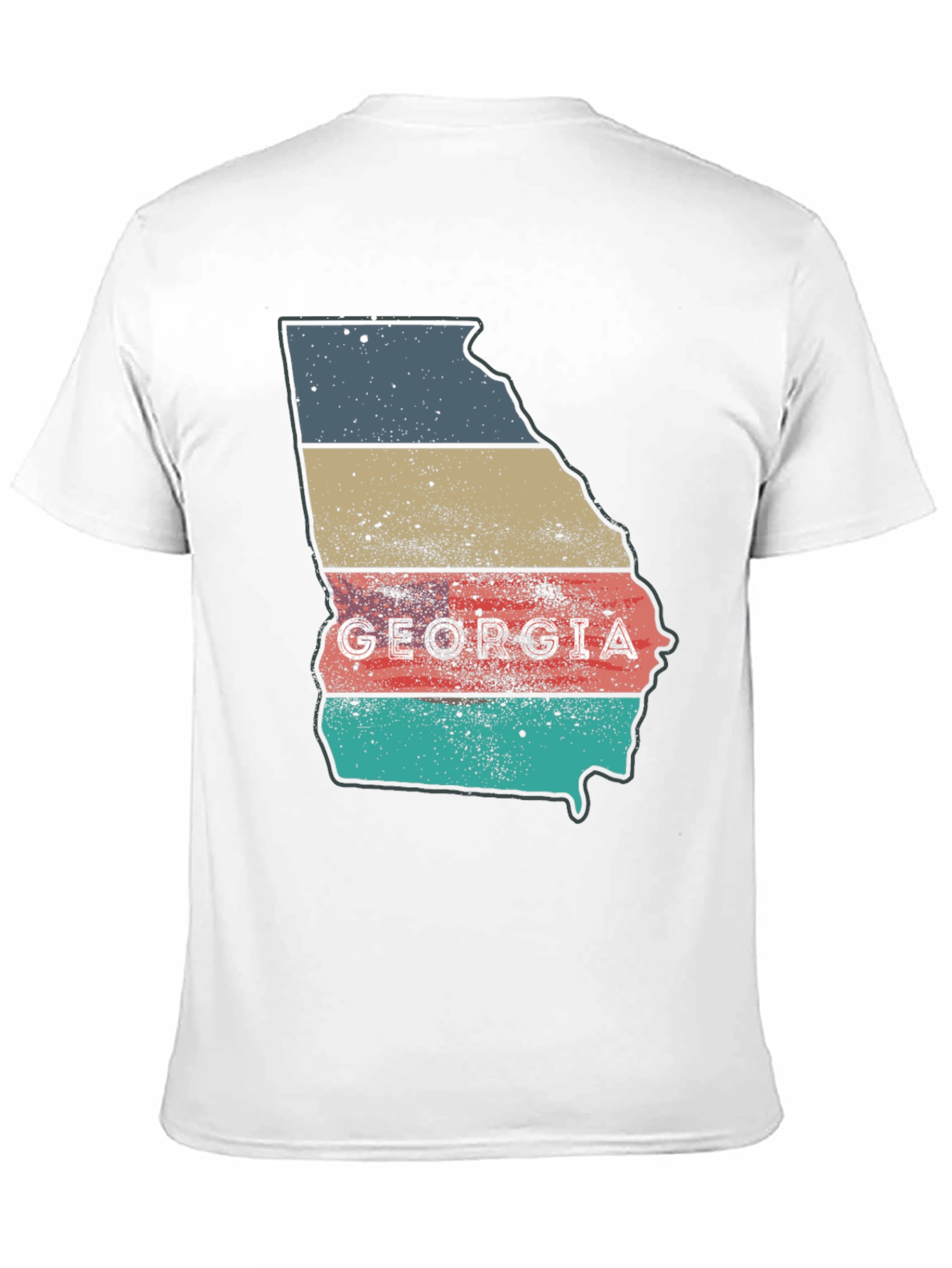 Georgia State Retro Style Mens T-Shirt
