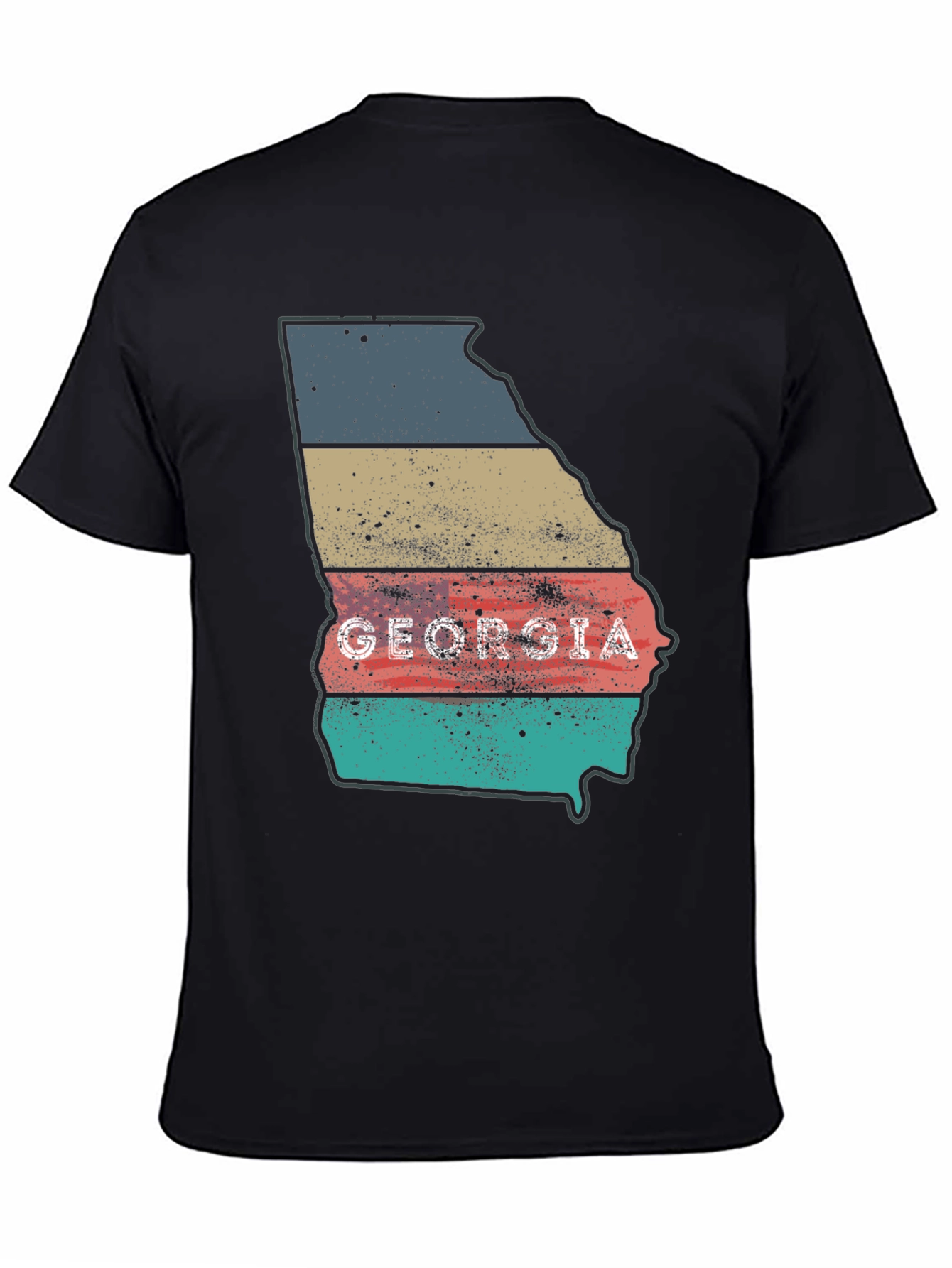 Georgia State Retro Style Mens T-Shirt