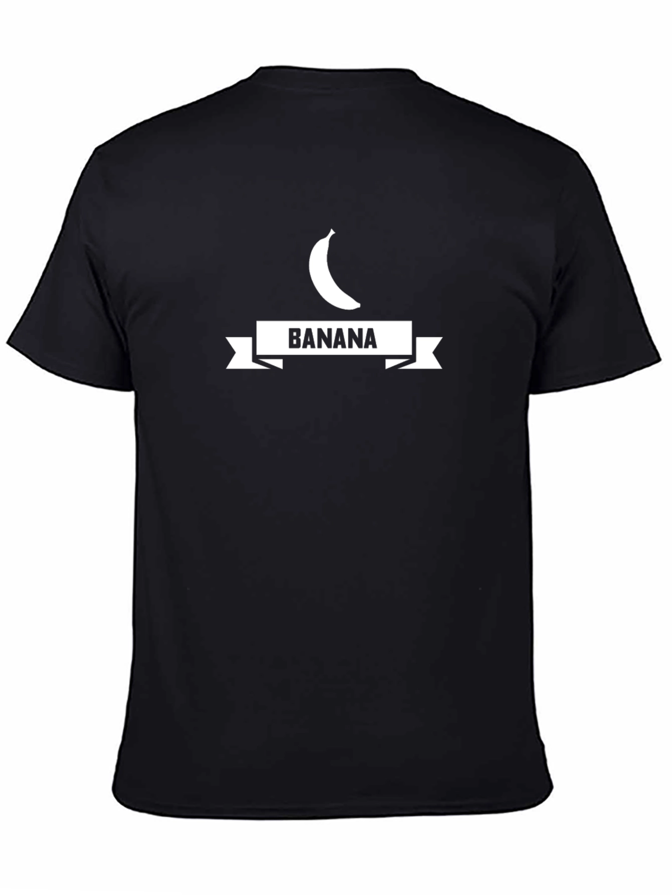 Banana Graphic Tee - Unisex Black Cotton T-Shirt