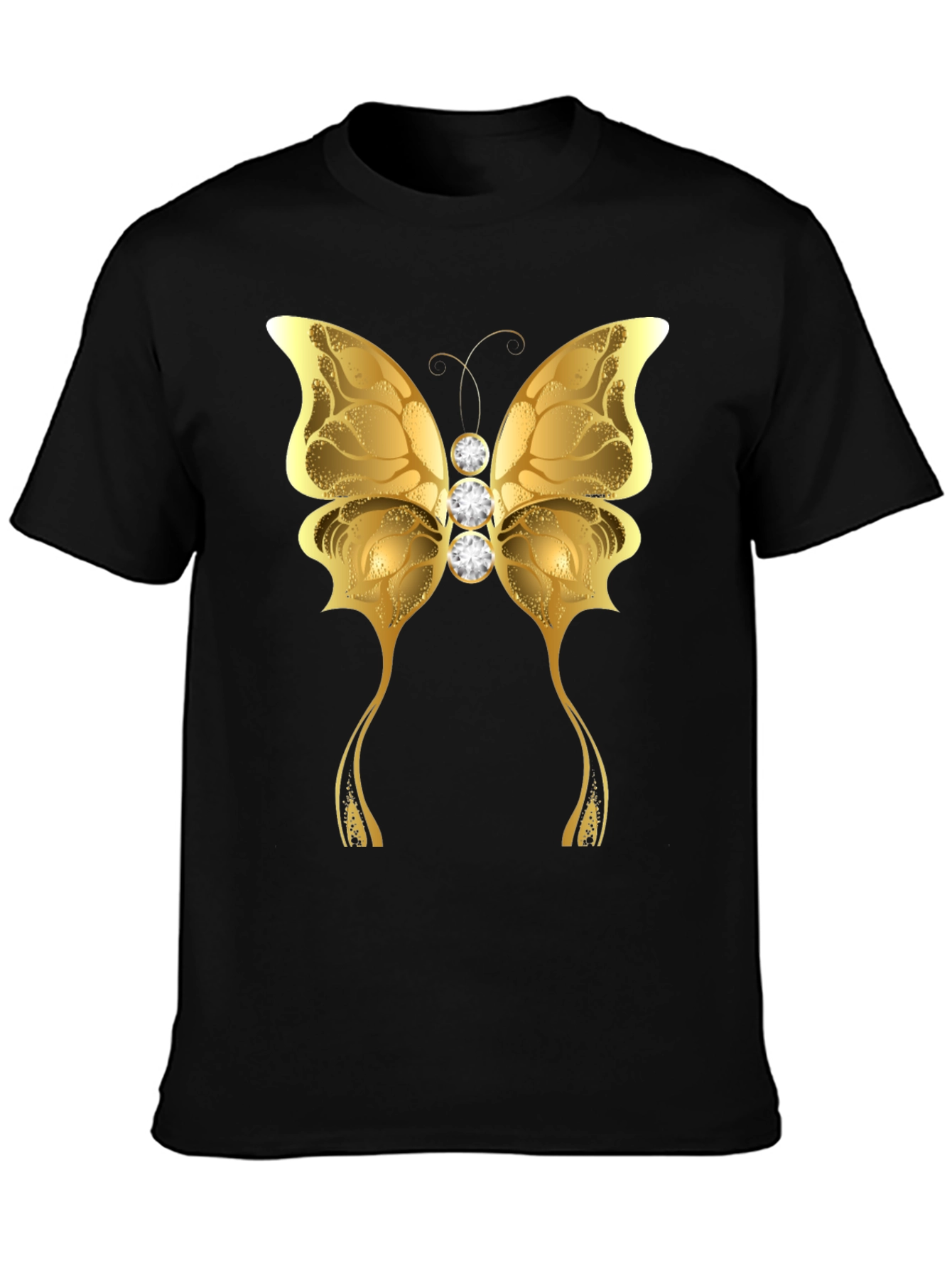 Golden Butterfly Graphic T-Shirt - Unisex