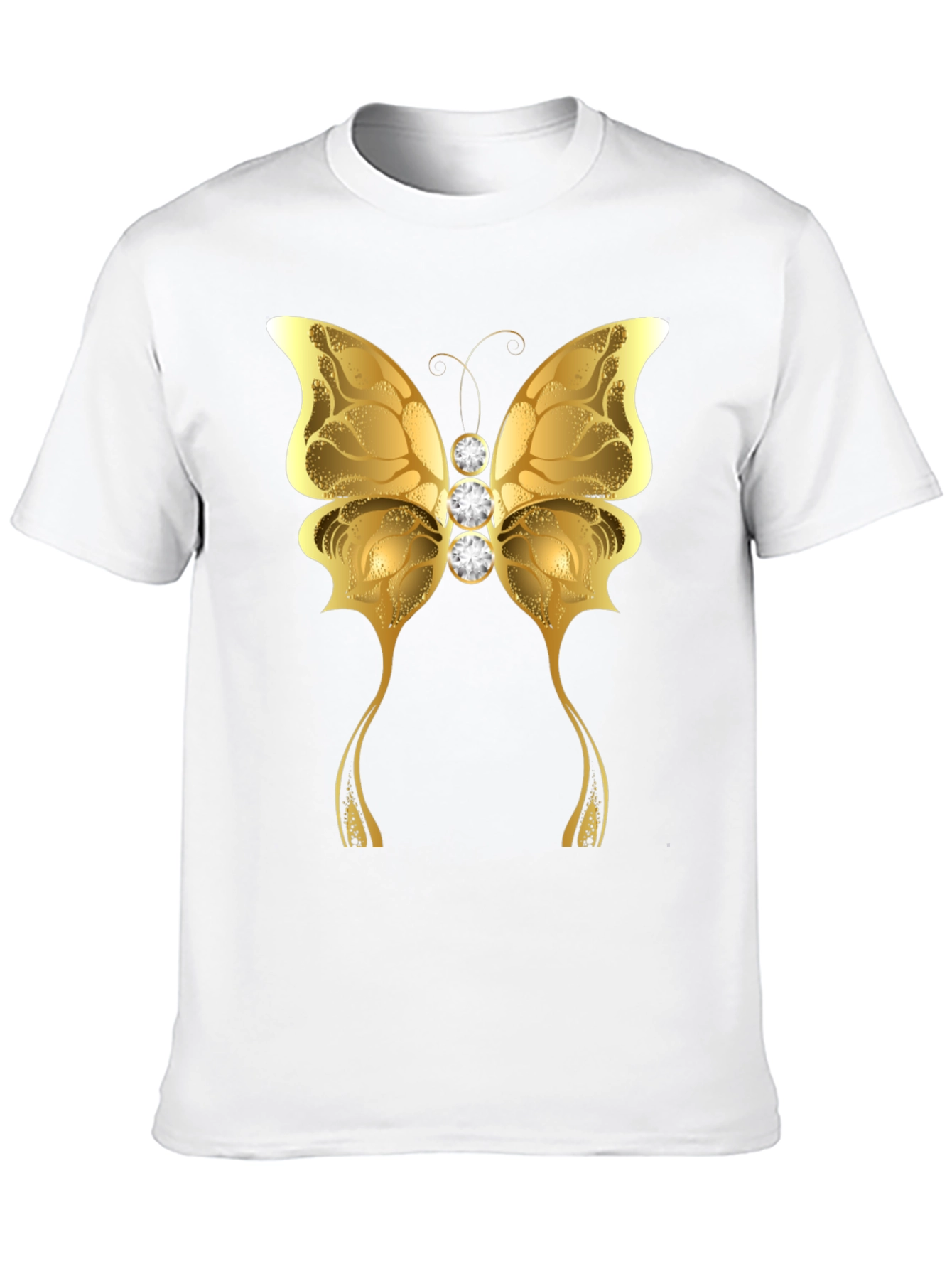 Golden Butterfly Graphic T-Shirt - Unisex
