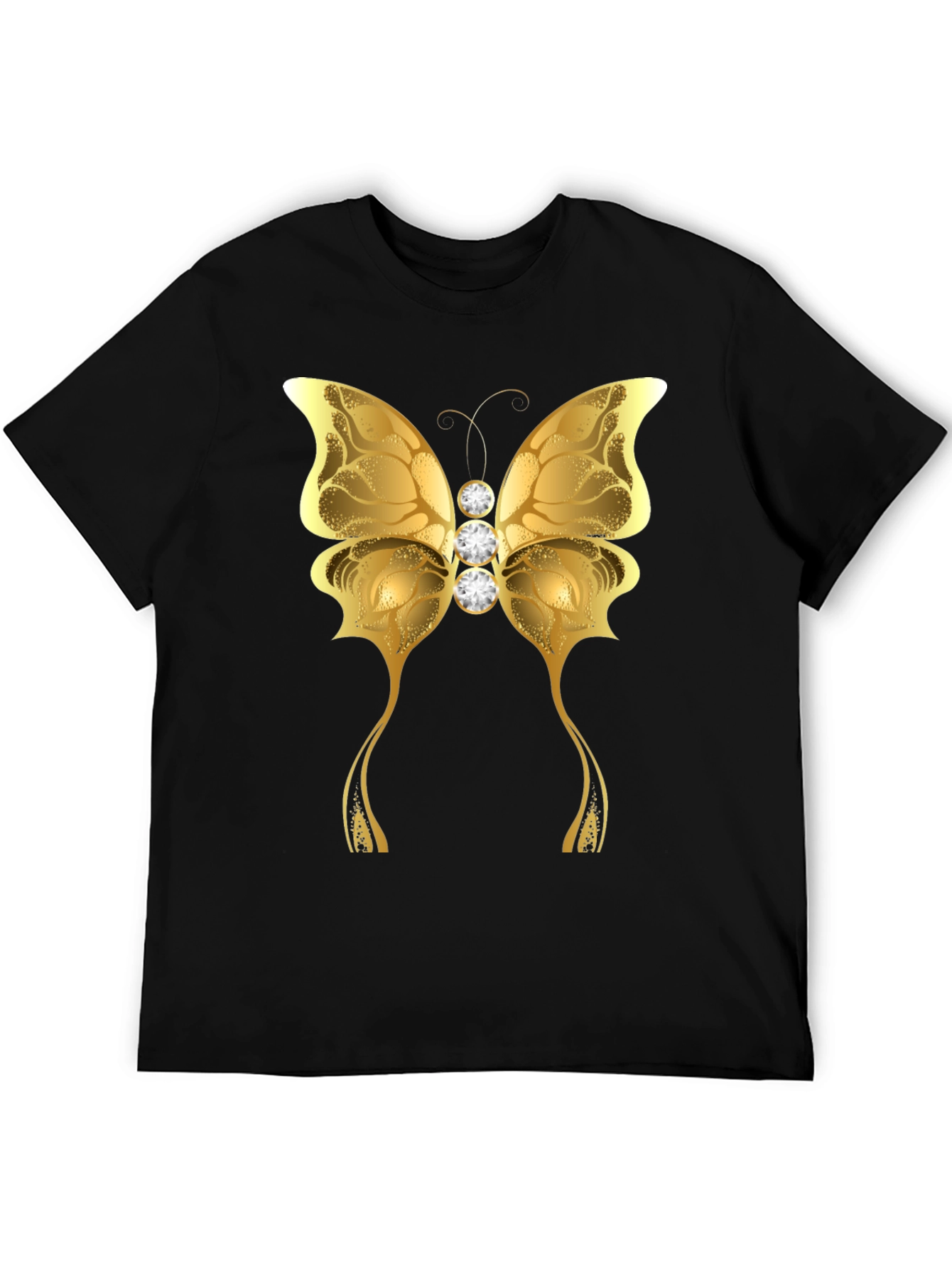 Golden Butterfly Graphic T-Shirt - Unisex