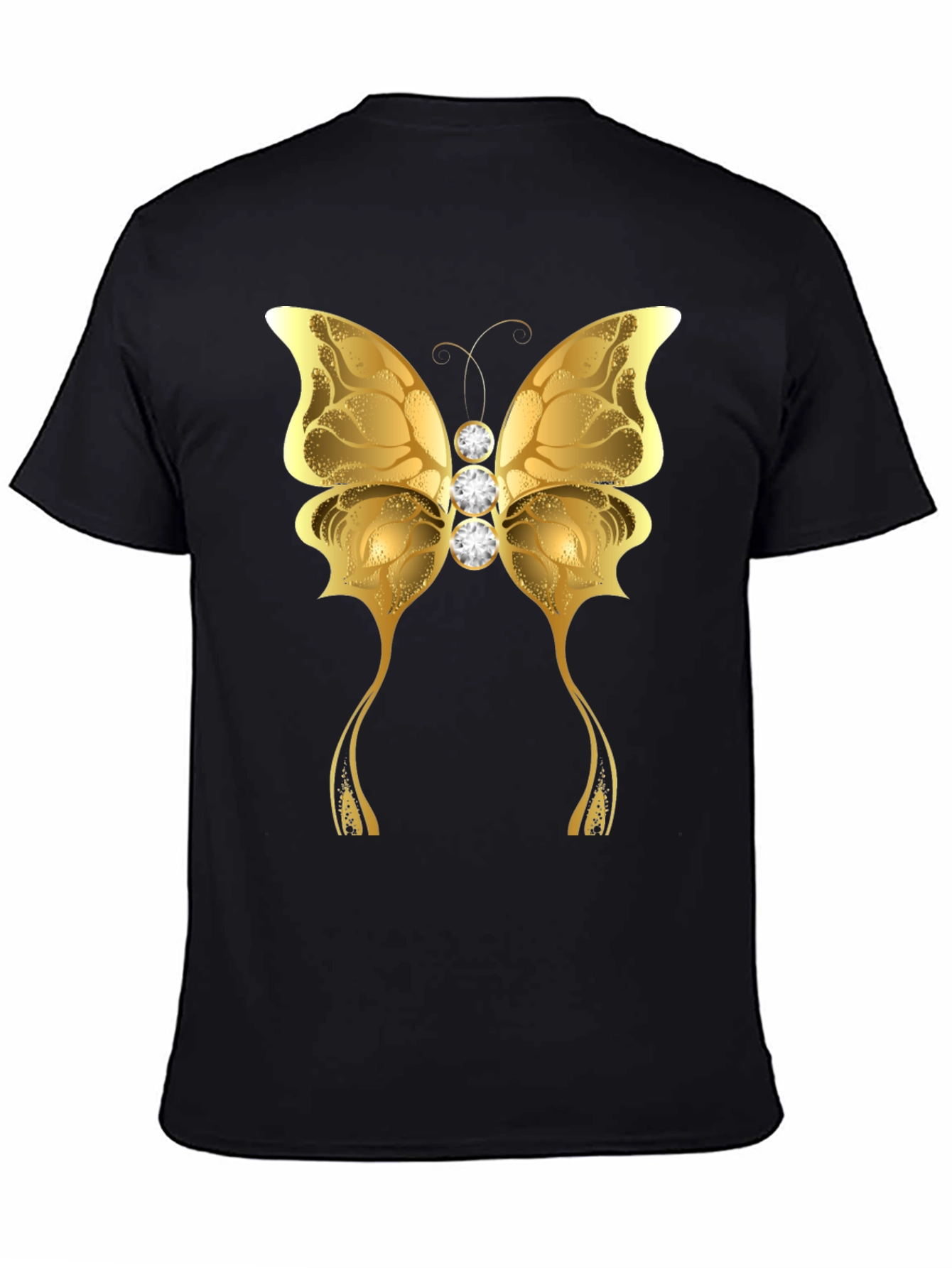 Golden Butterfly Graphic T-Shirt - Unisex