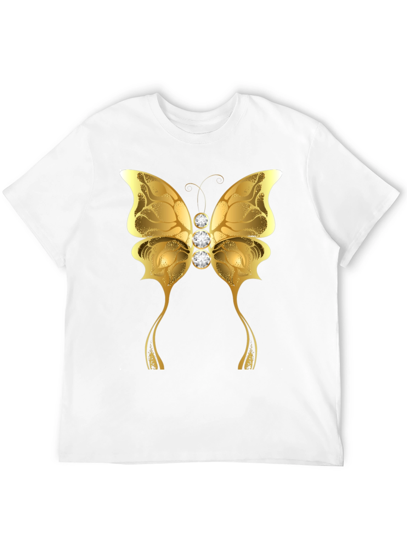 Golden Butterfly Graphic T-Shirt - Unisex