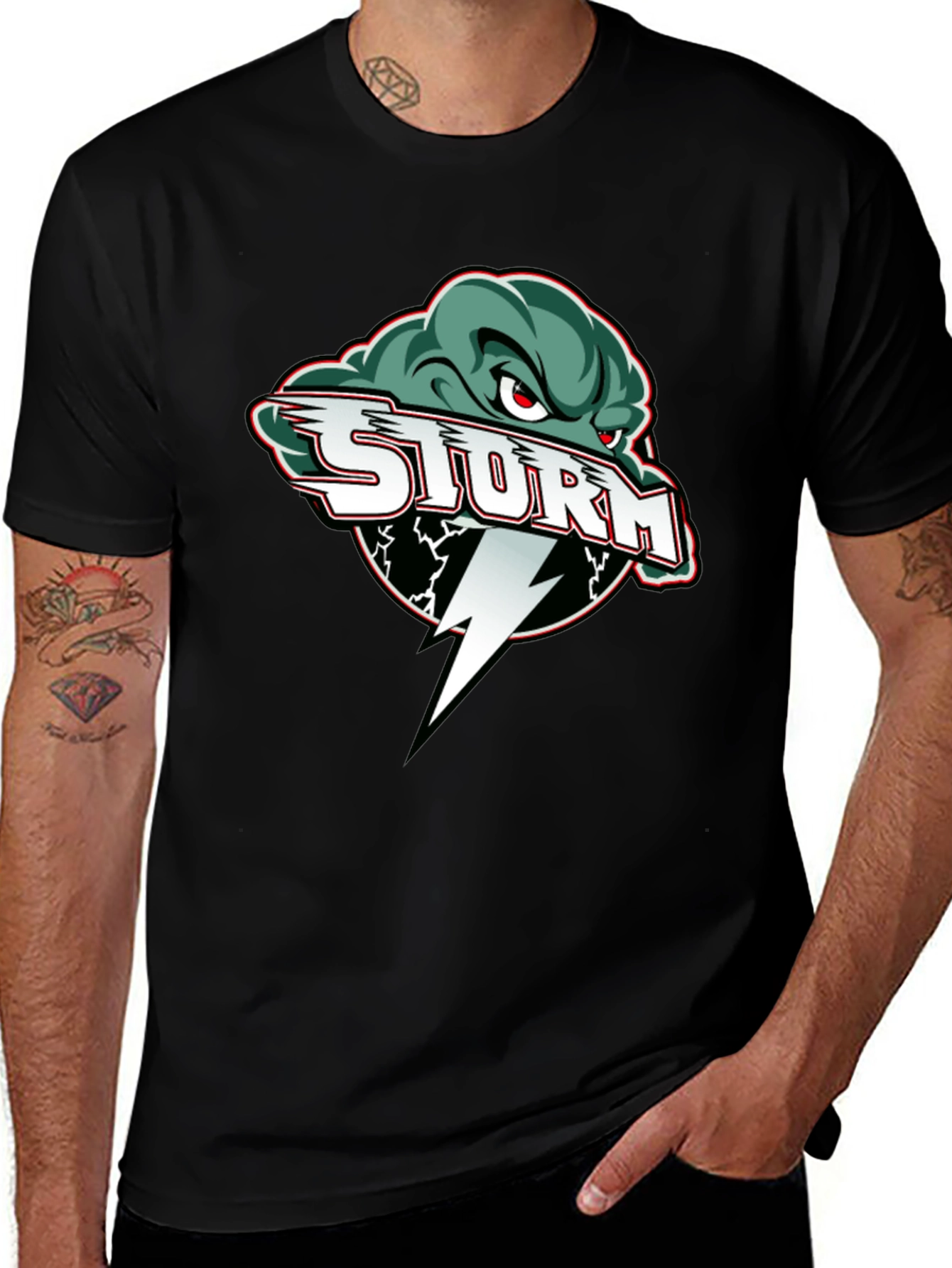 Storm Graphic Black T-Shirt