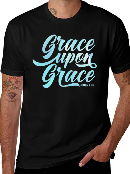 Grace Upon Grace Tee - John 1:16 Christian Apparel