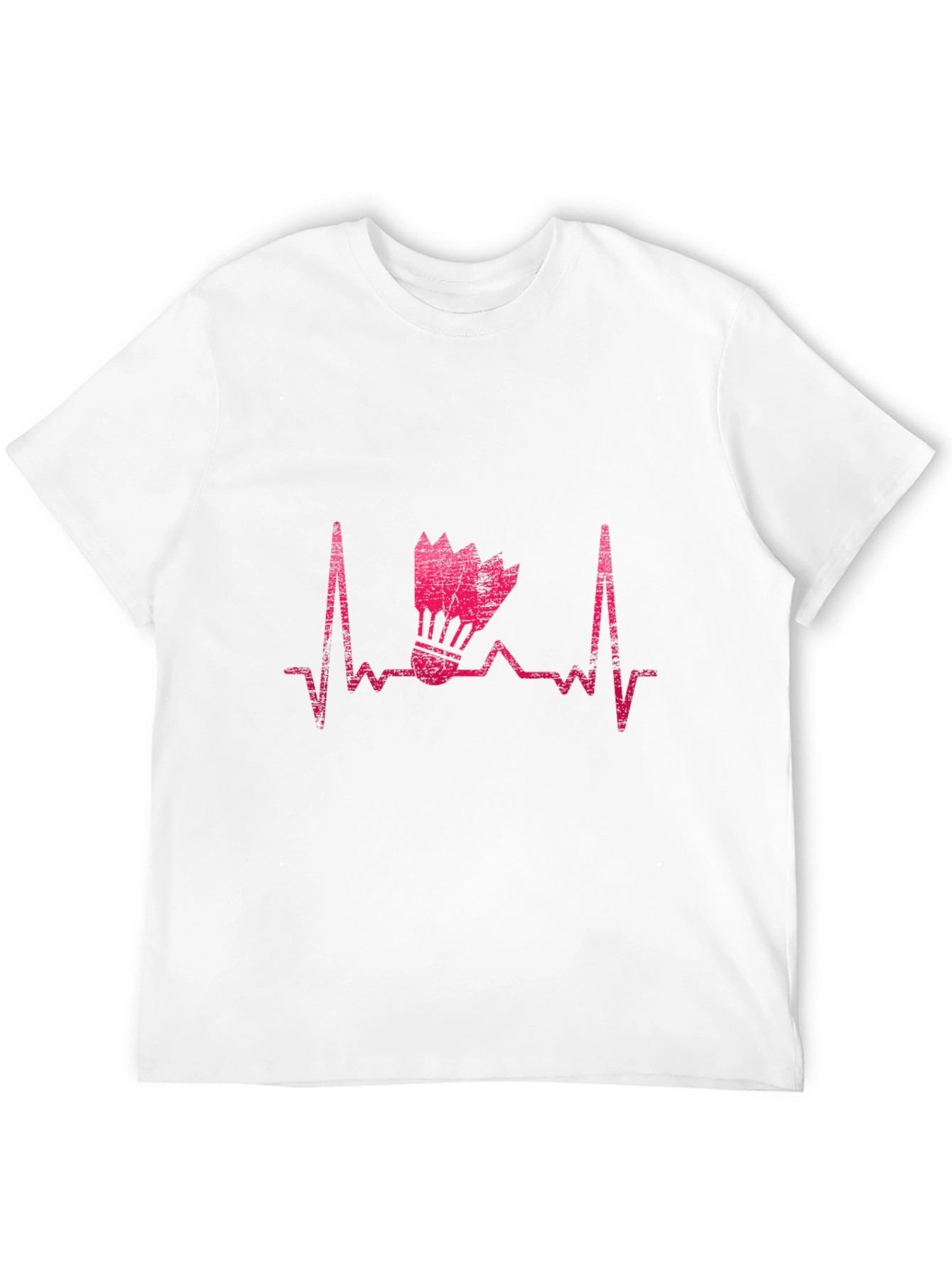 Badminton Heartbeat T-Shirt - Black