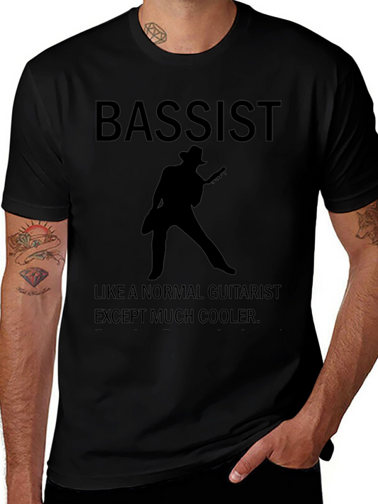 Bassist T-Shirt - Cool Guitarist Tee