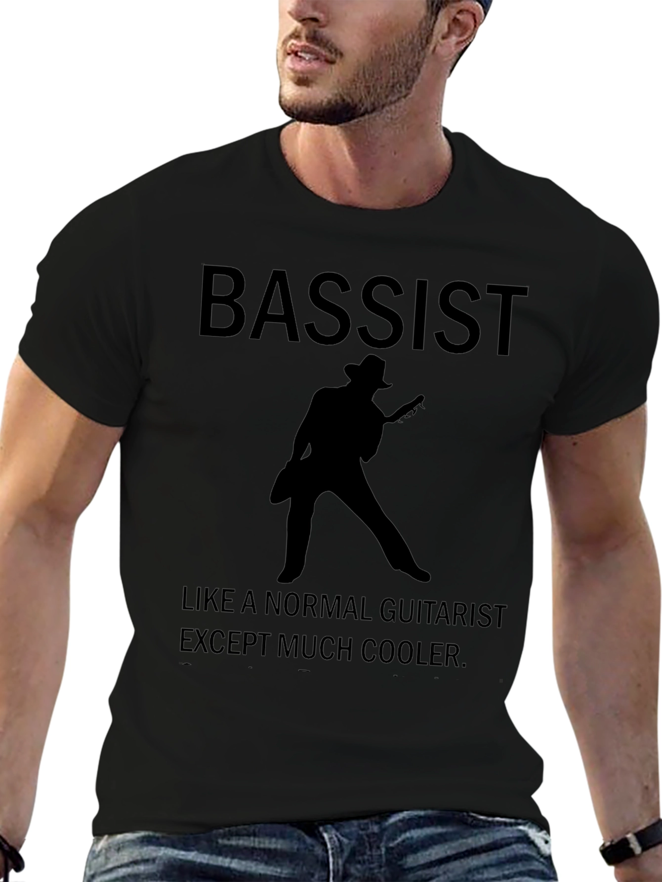 Bassist T-Shirt - Cool Guitarist Tee