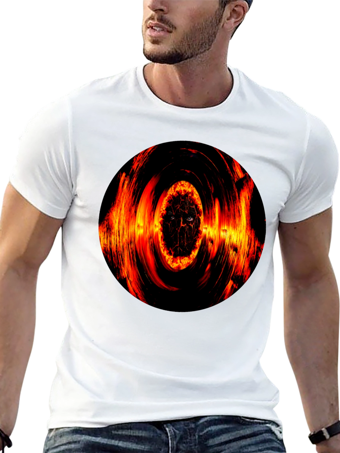 Inferno Eye Graphic Black T-Shirt