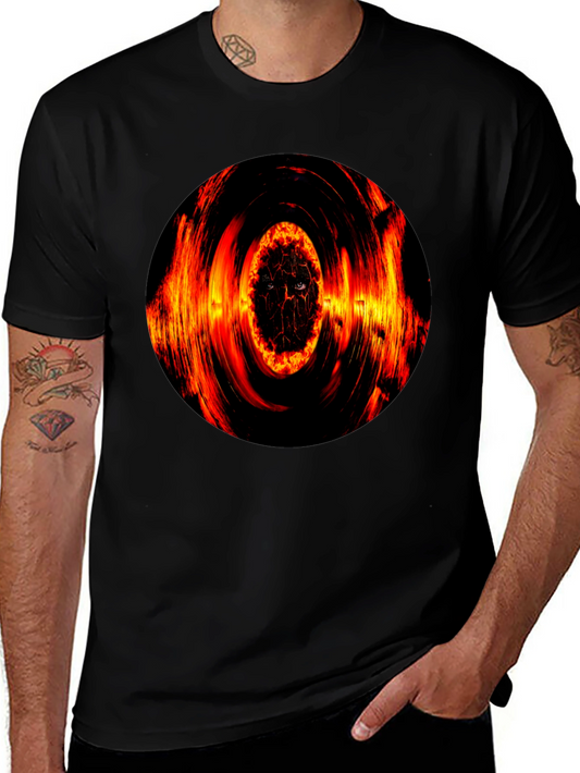 Inferno Eye Graphic Black T-Shirt