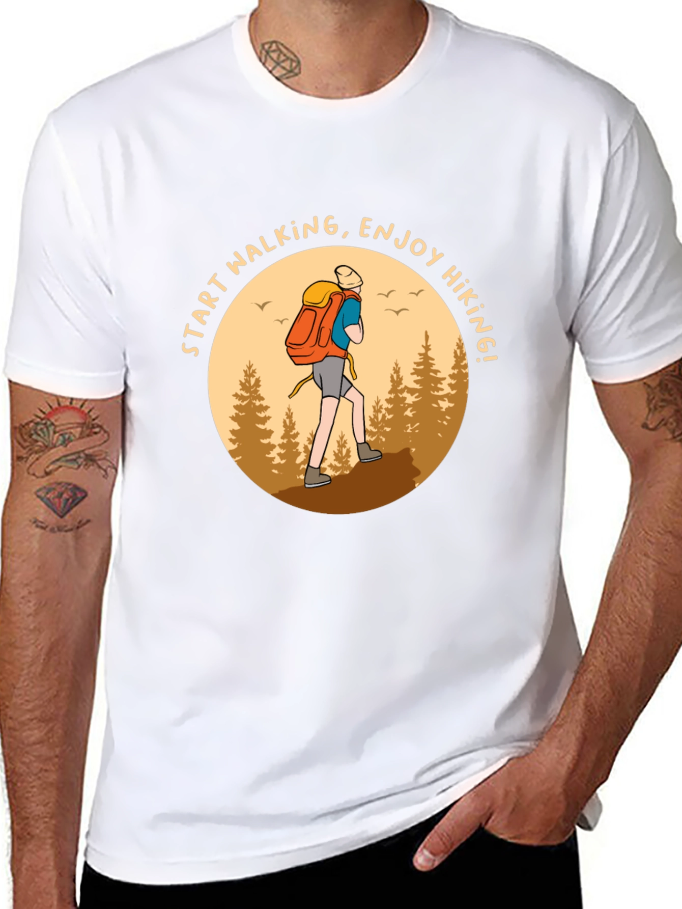 Hiking T-Shirt: Start Walking Enjoy Hiking!