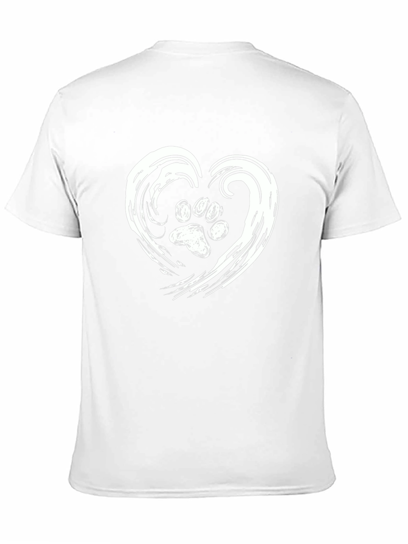 Paw Print Heart Graphic Tee