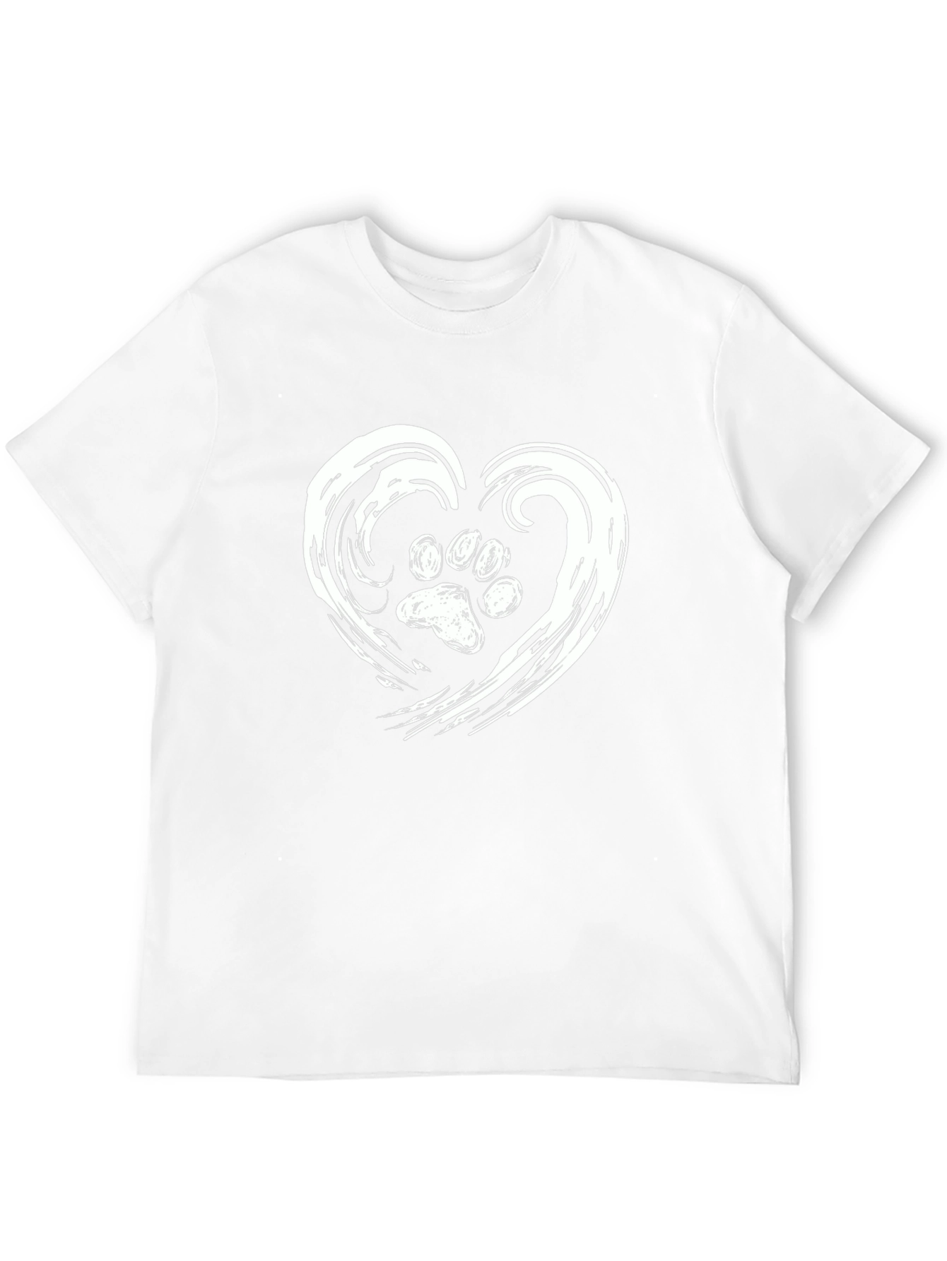 Paw Print Heart Graphic Tee