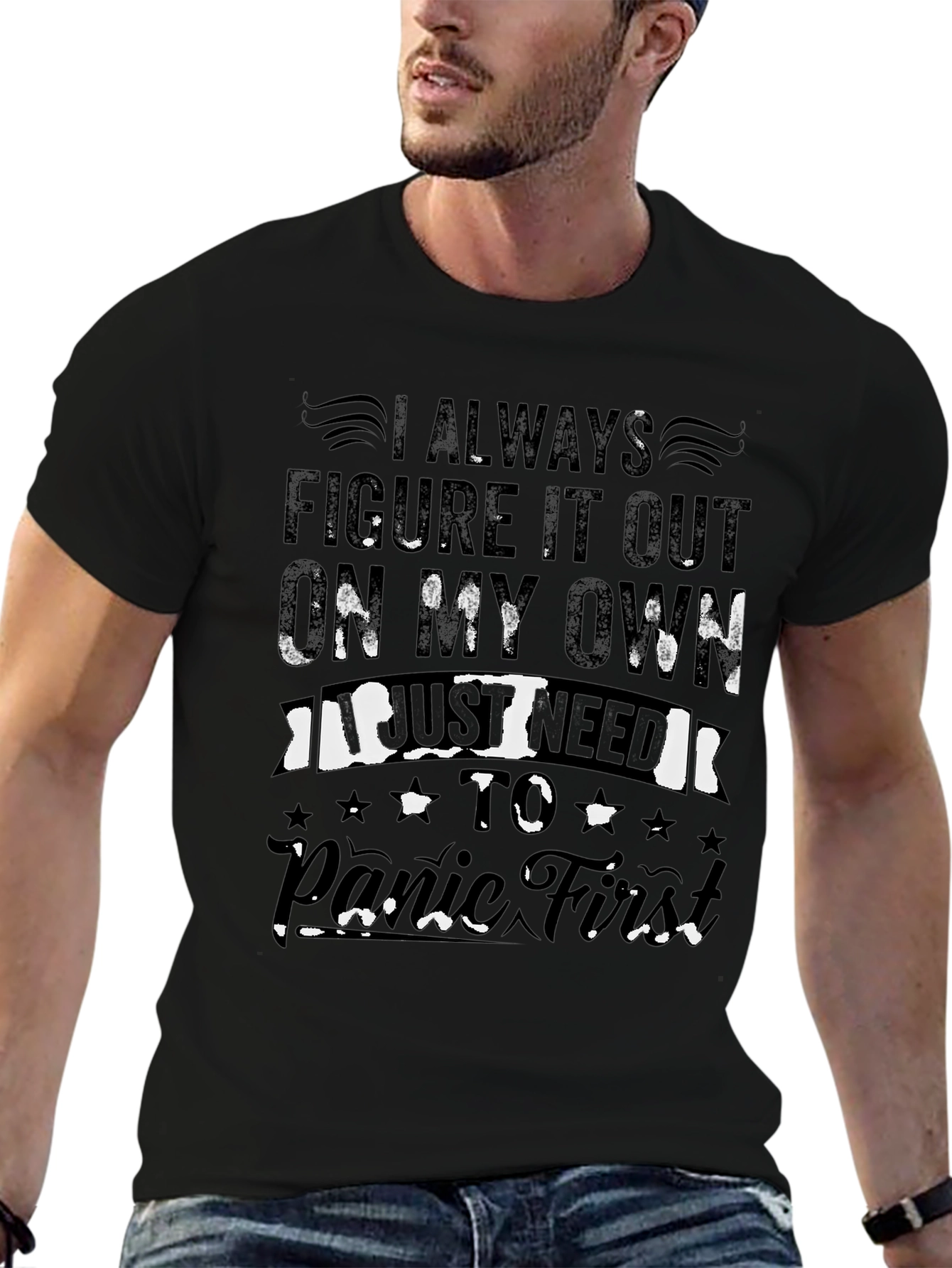 I Always Figure It Out Funny Graphic T-Shirt