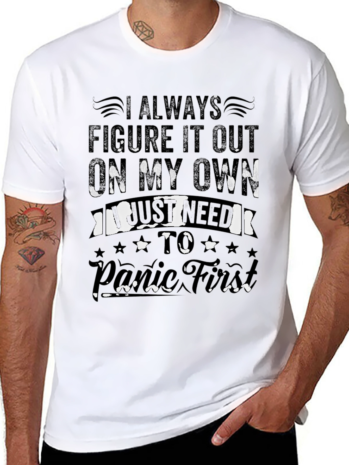 I Always Figure It Out Funny Graphic T-Shirt